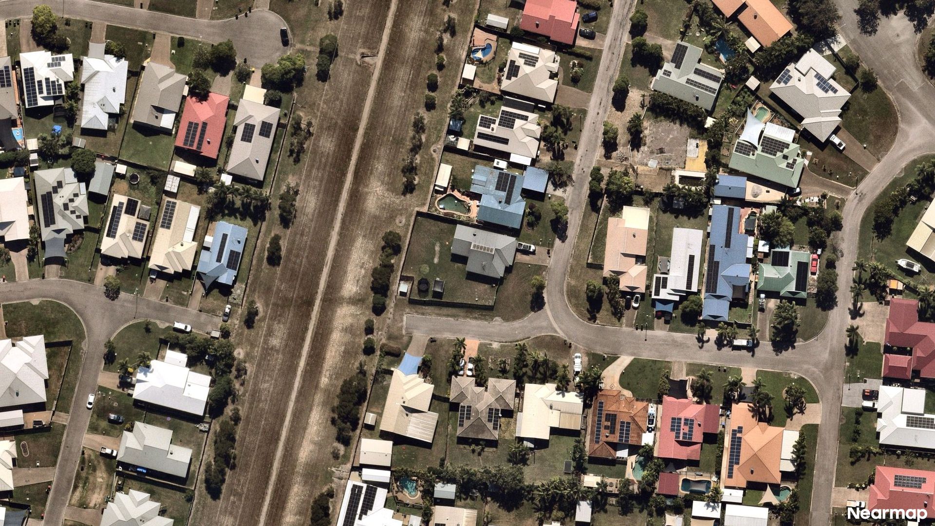 Vertical aerial view