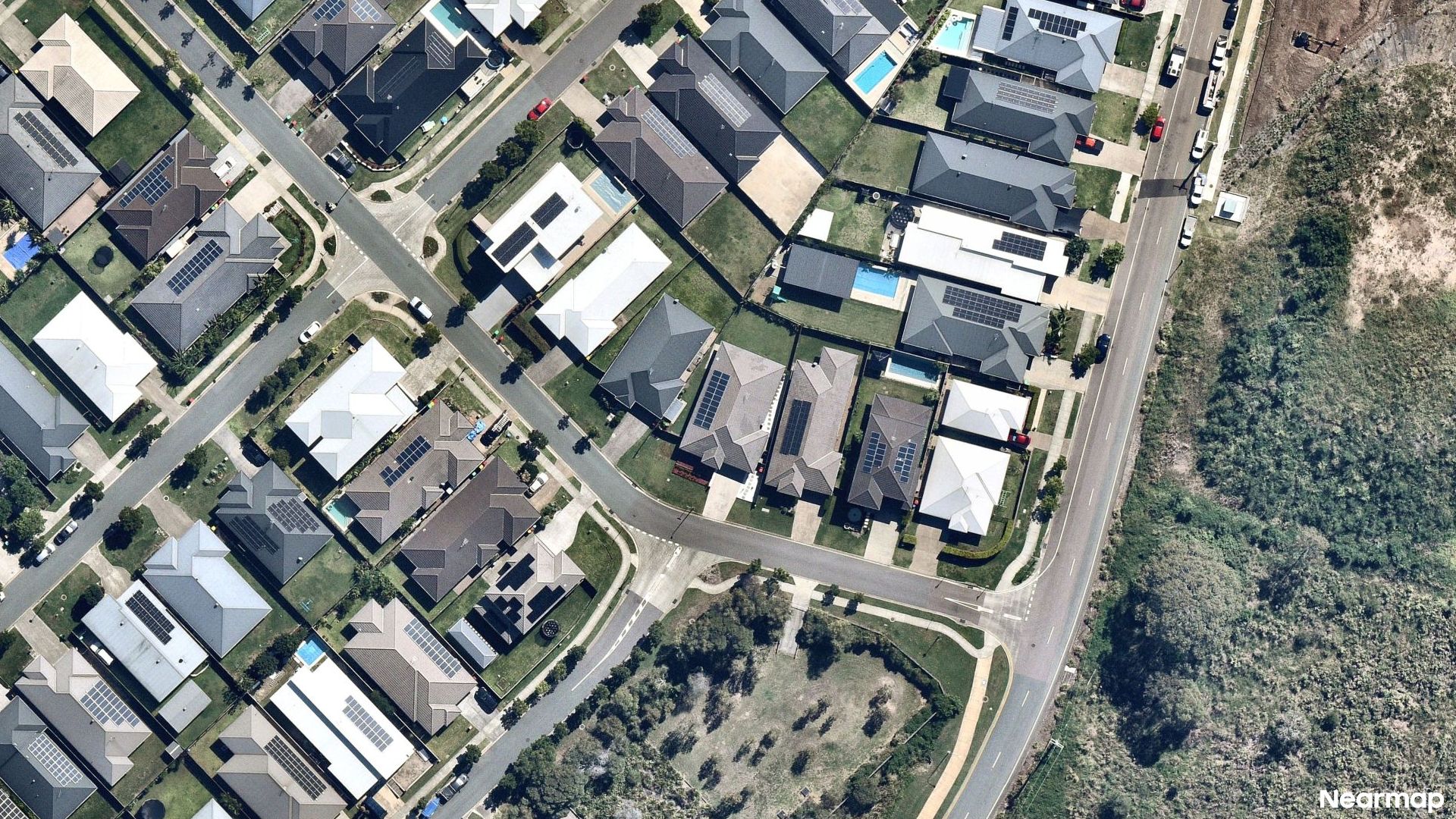 Vertical aerial view