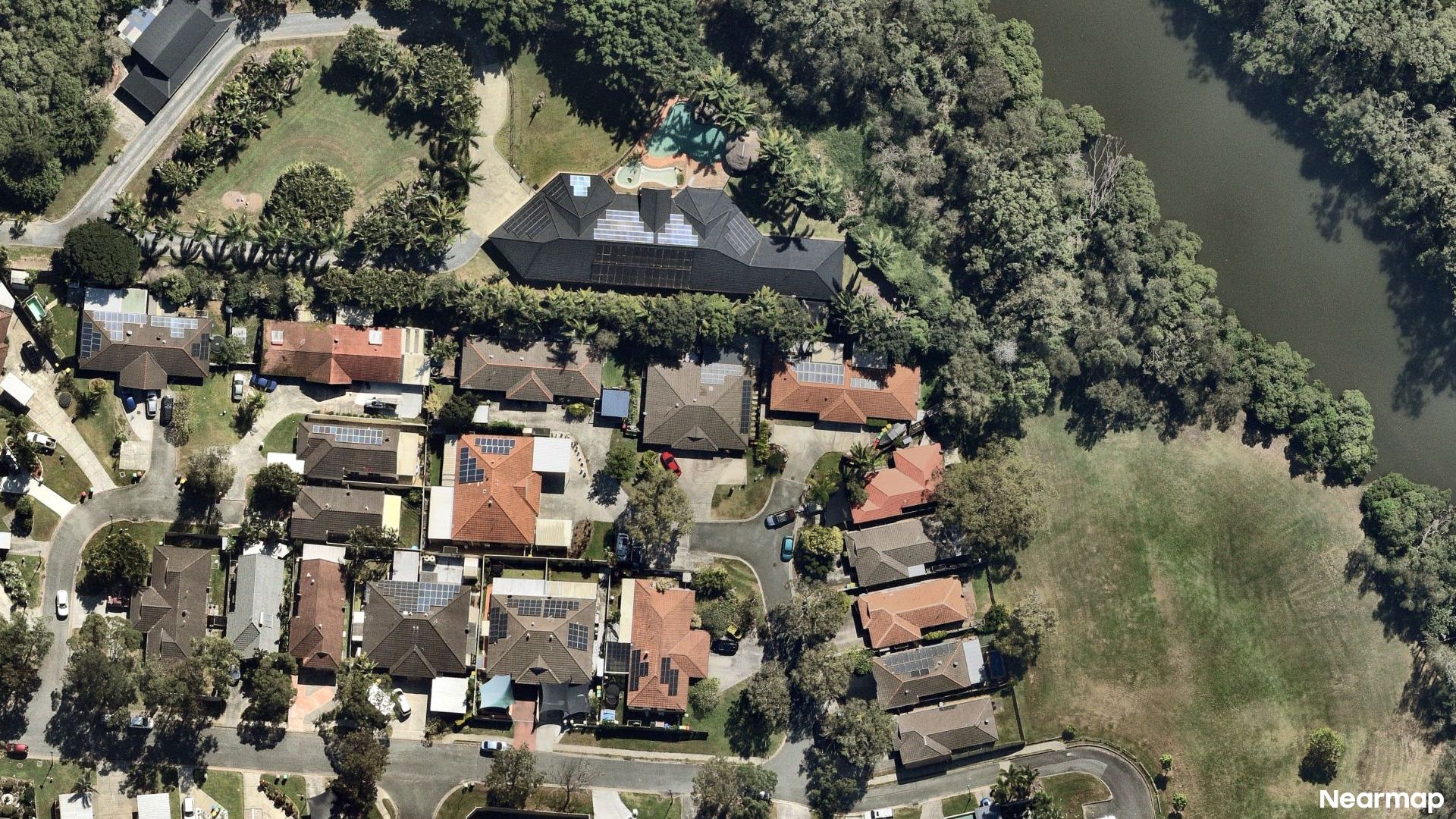 Vertical aerial view