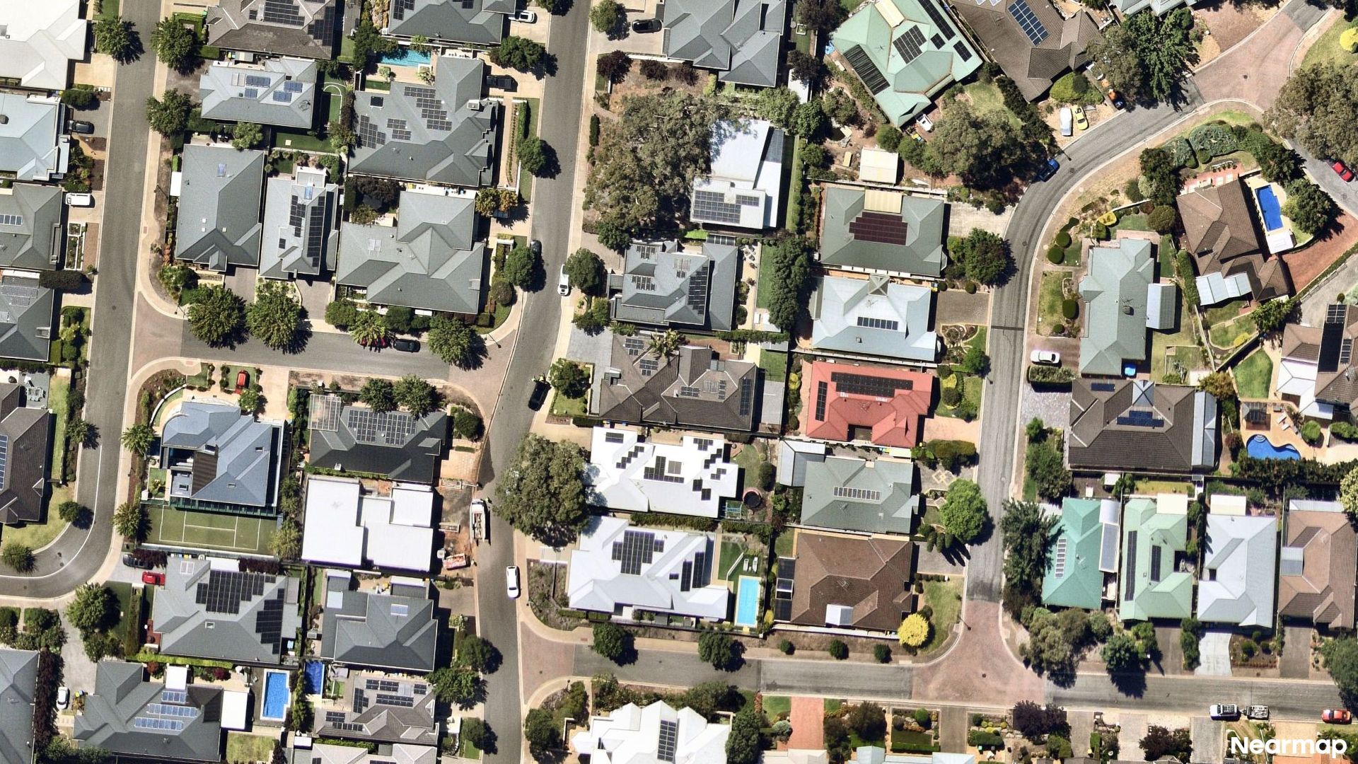 Vertical aerial view