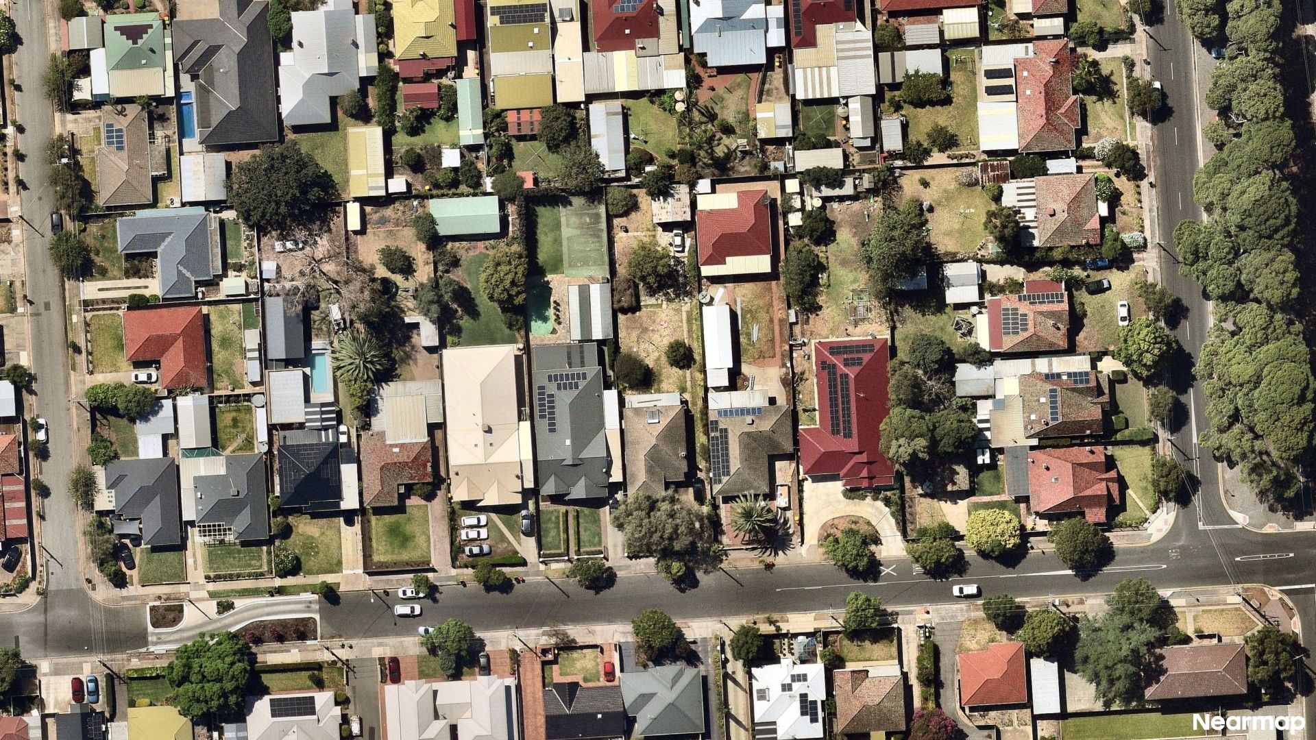 Vertical aerial view