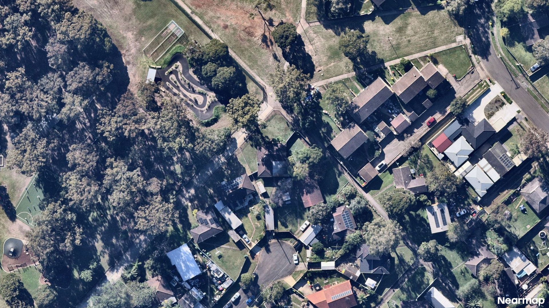 Vertical aerial view