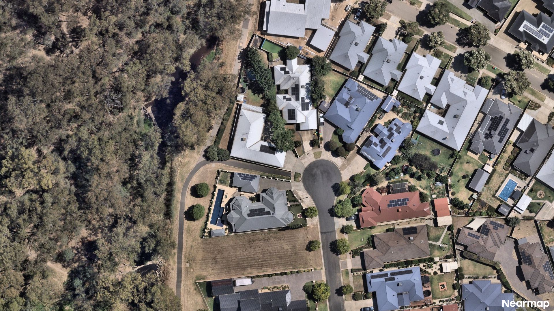 Vertical aerial view