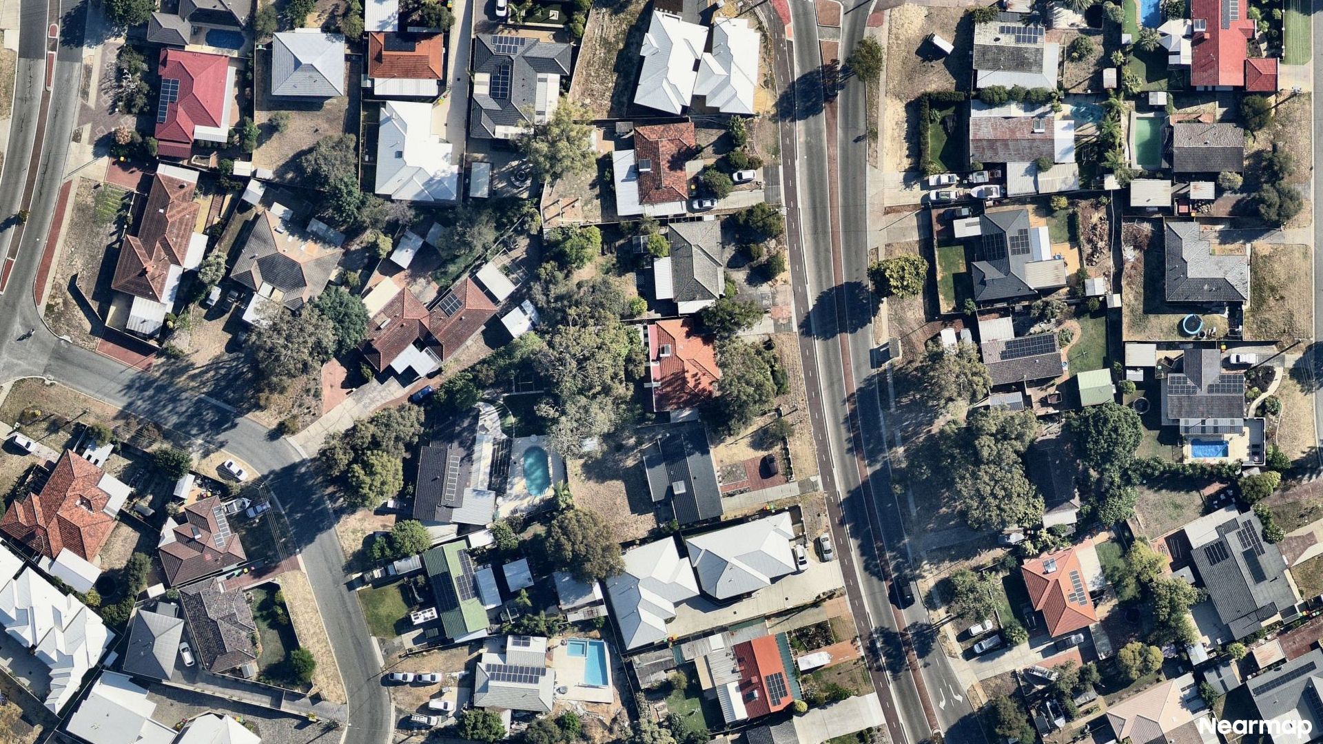 Vertical aerial view