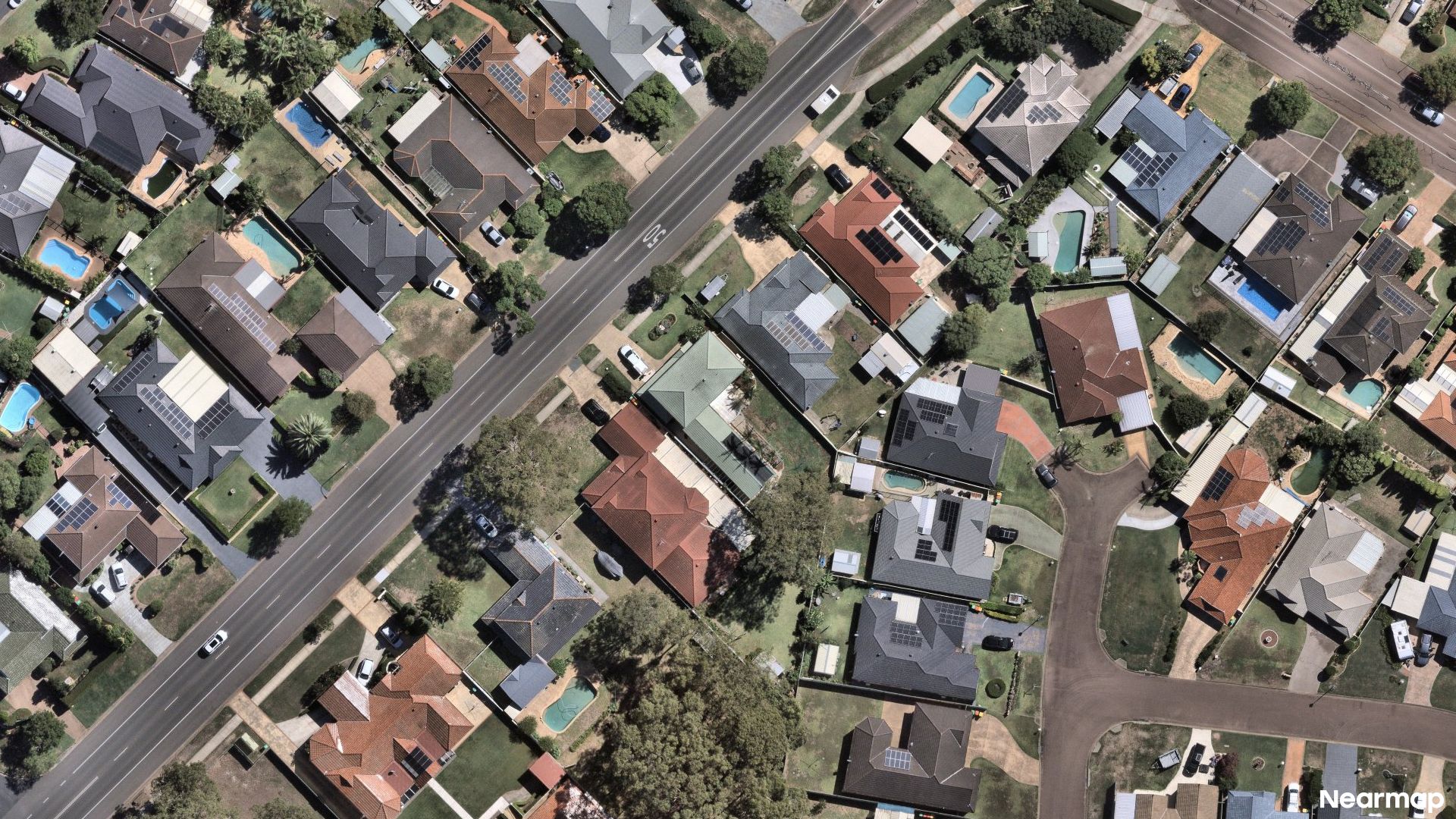 Vertical aerial view