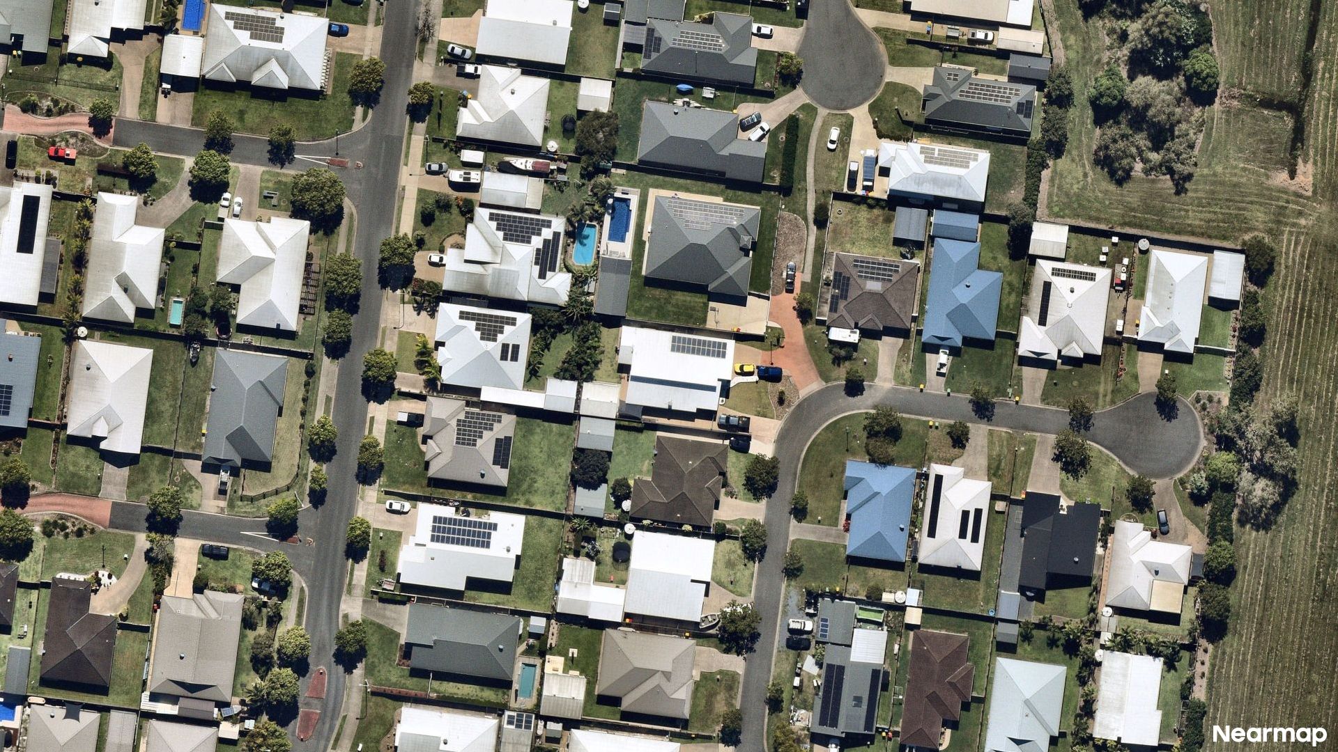 Vertical aerial view