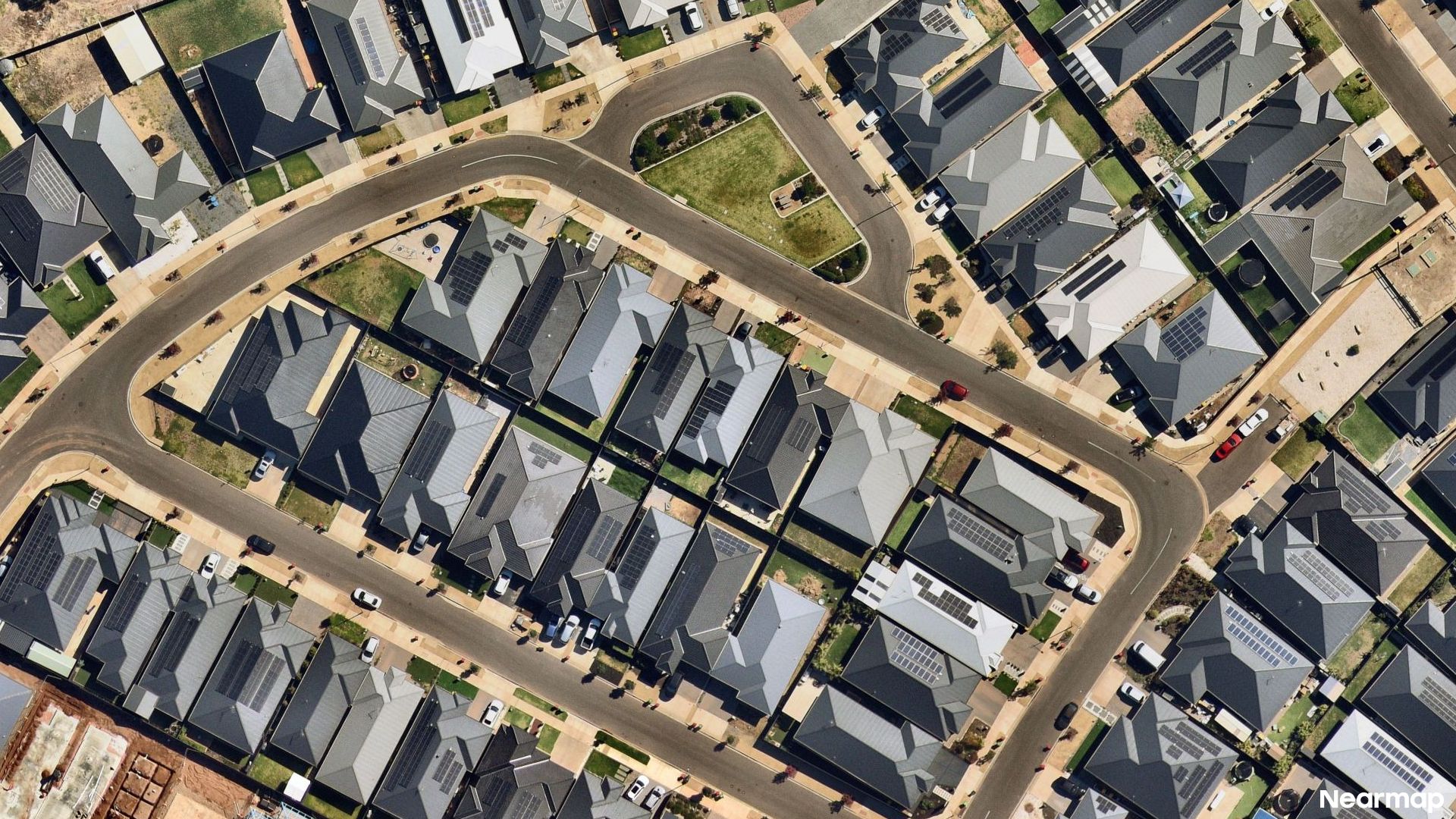 Vertical aerial view