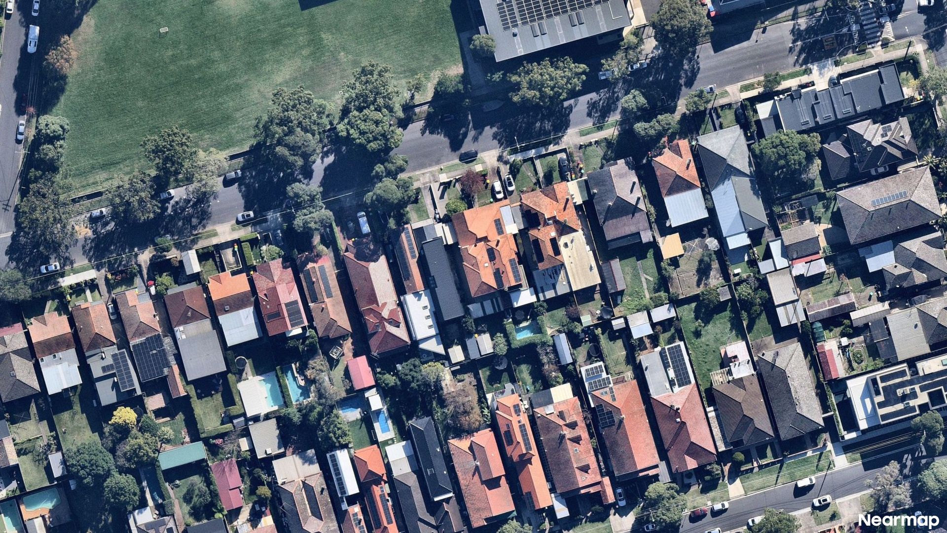 Vertical aerial view