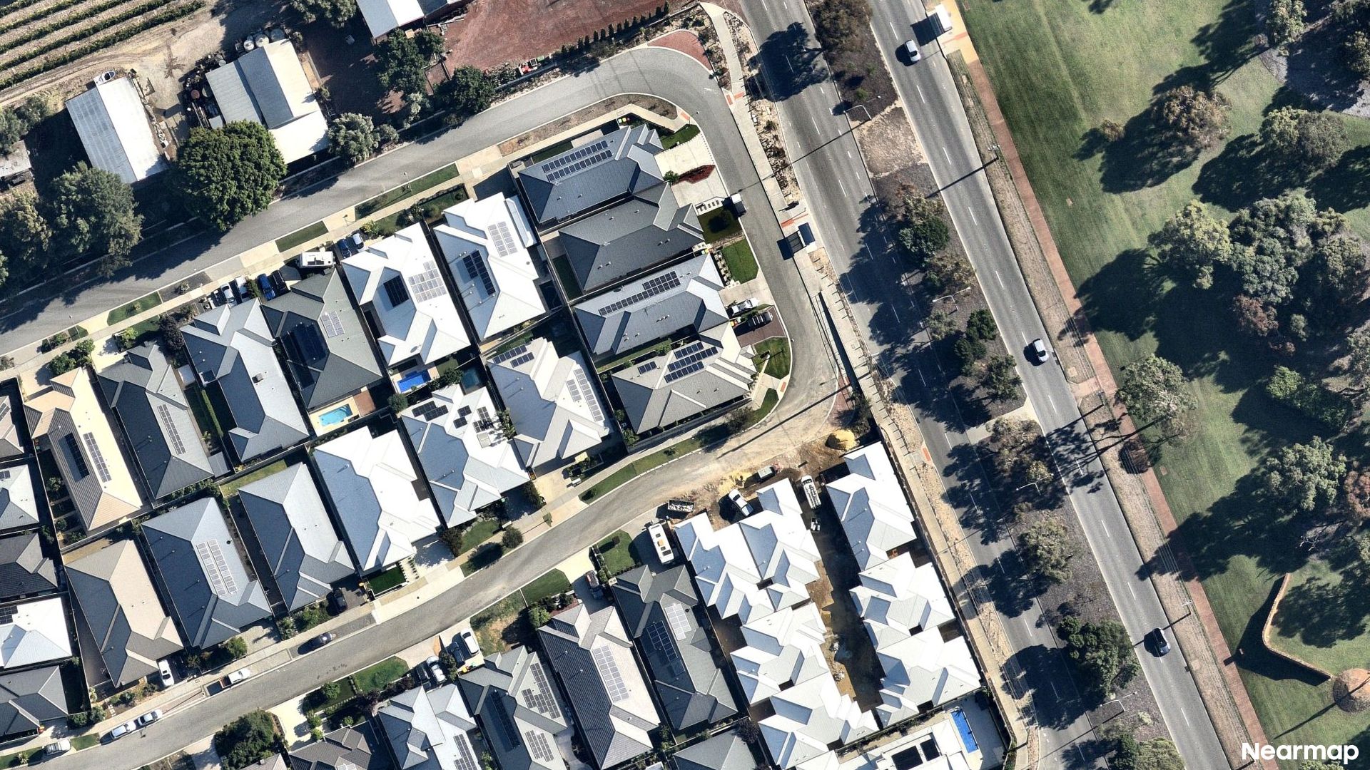 Vertical aerial view