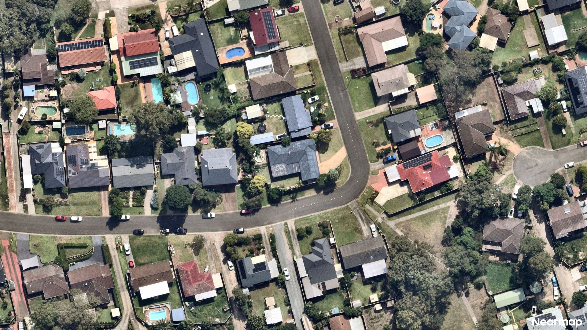 Vertical aerial view