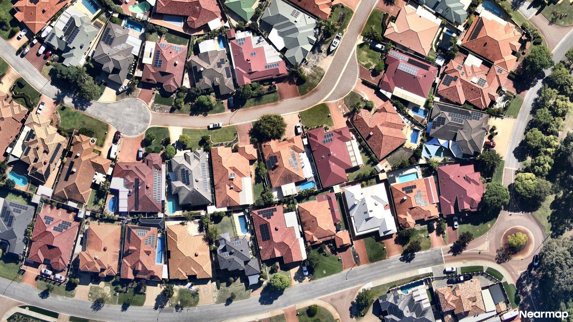Vertical aerial view