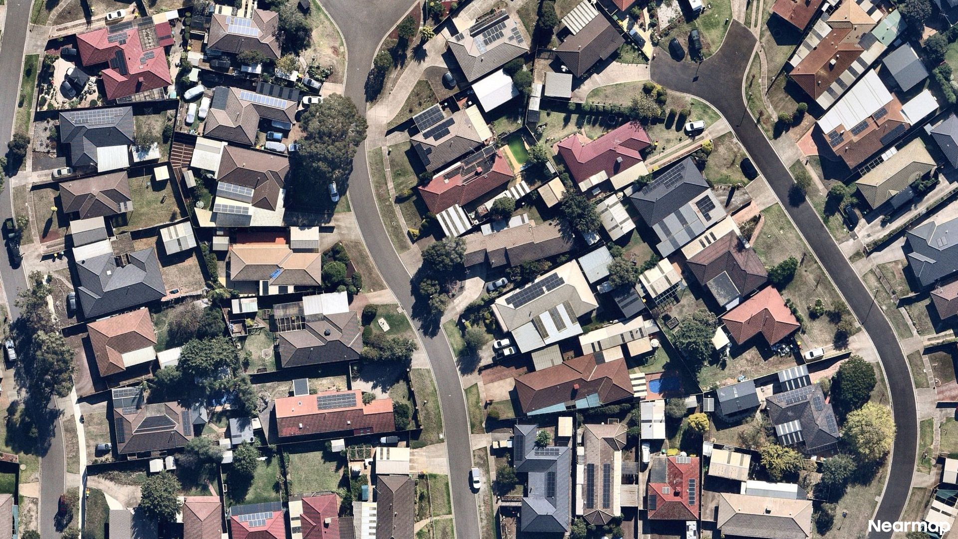 Vertical aerial view