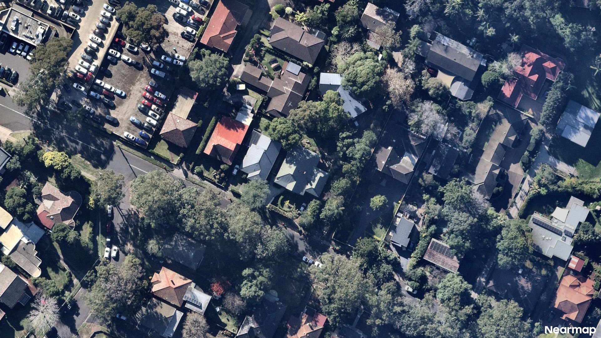 Vertical aerial view