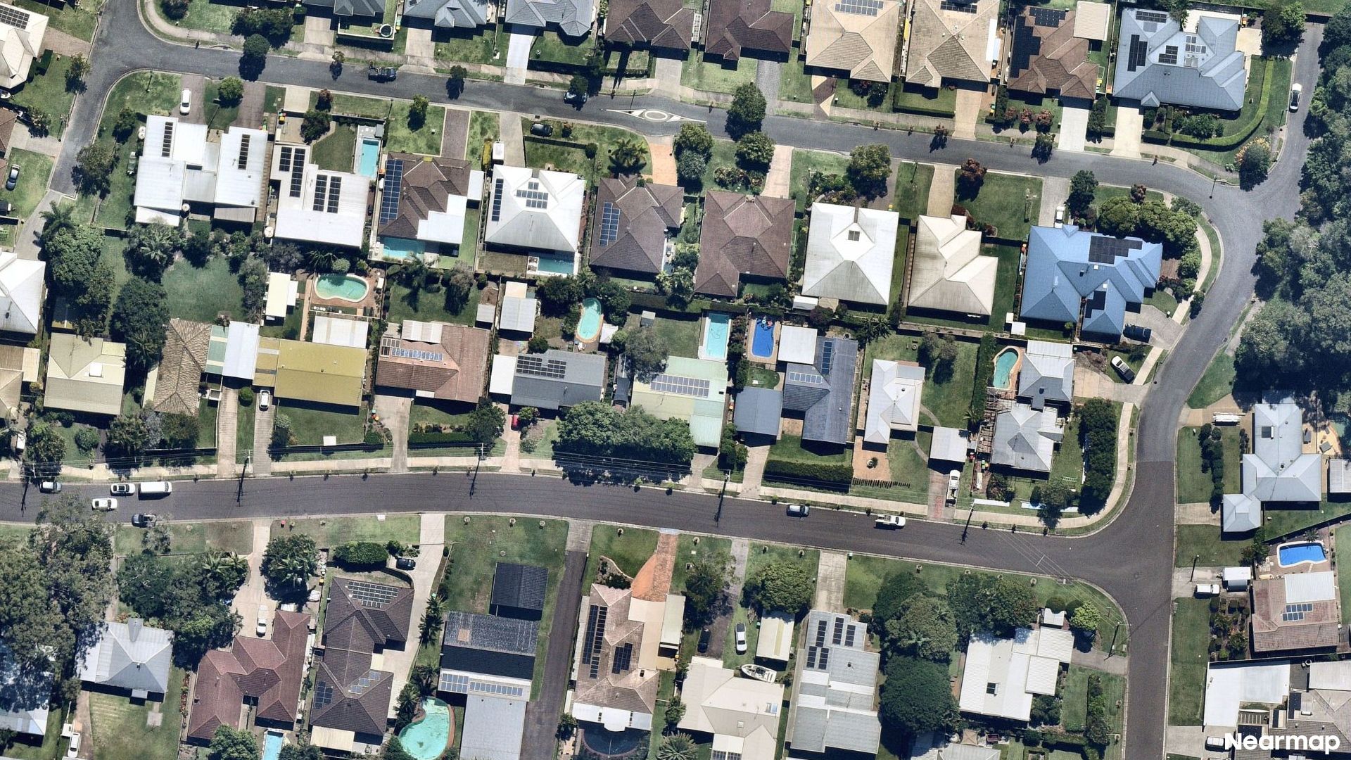 Vertical aerial view
