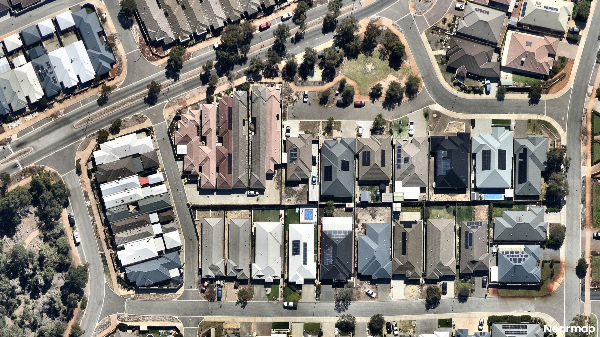 Vertical aerial view