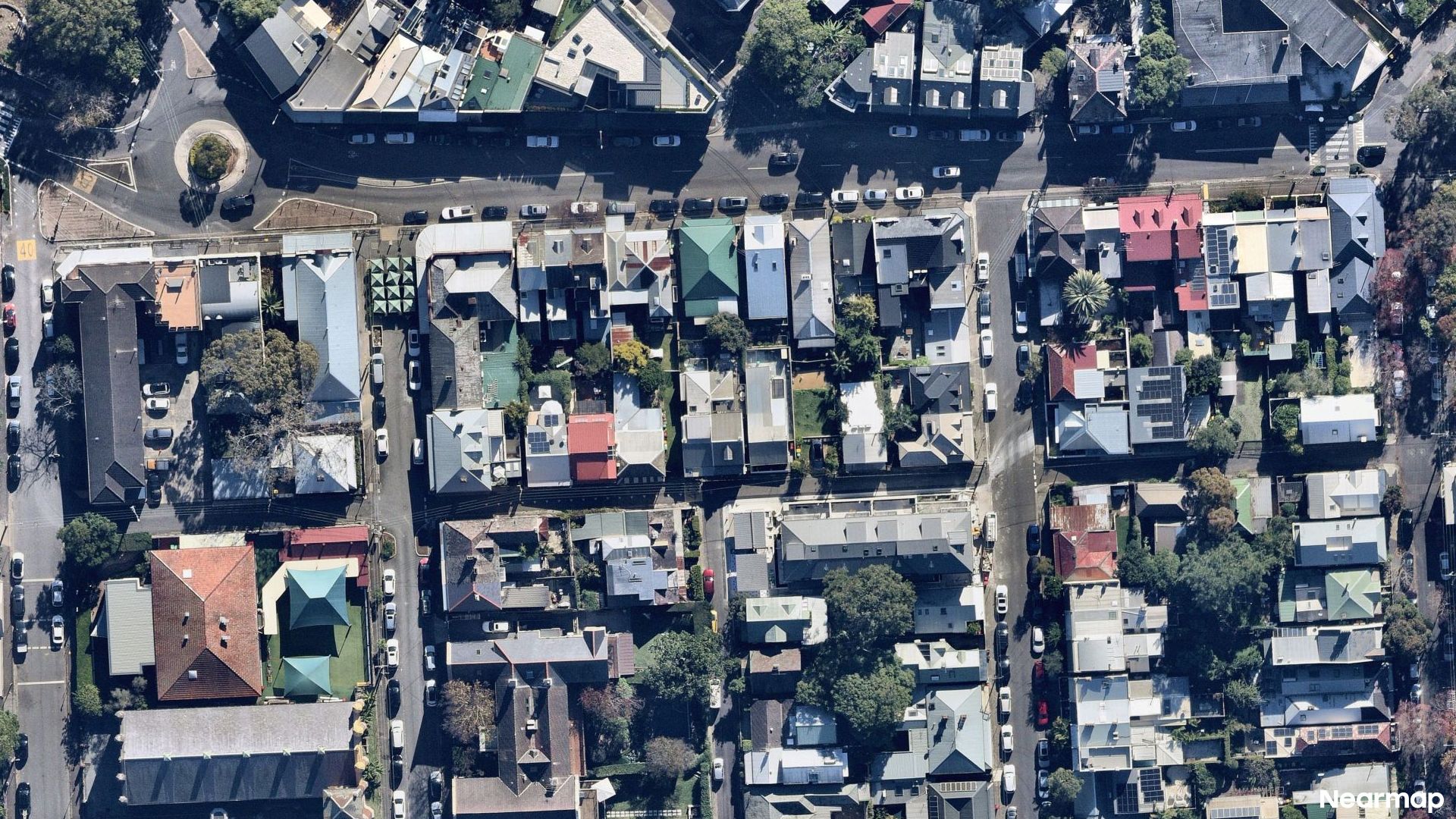 Vertical aerial view