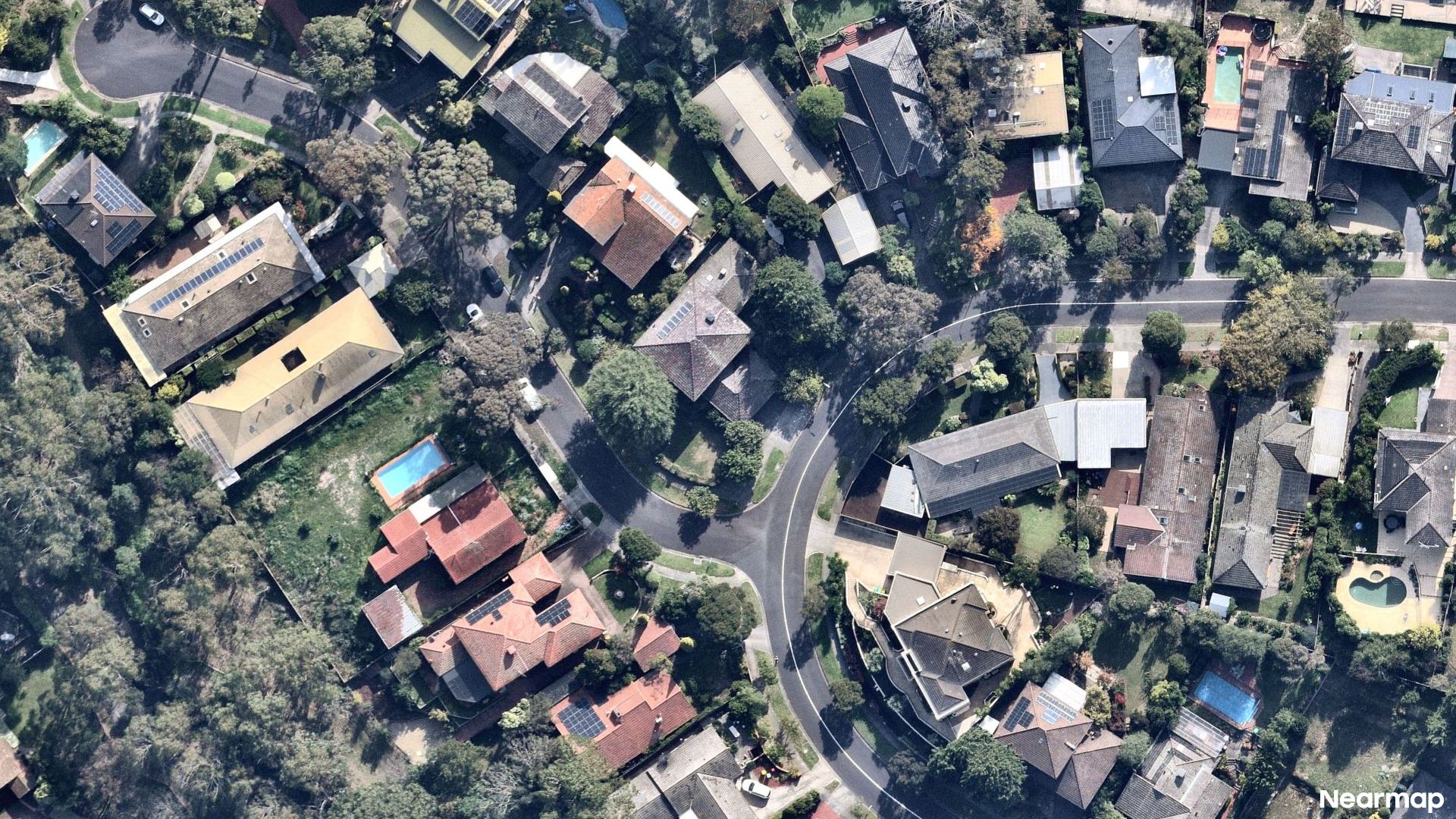 Vertical aerial view
