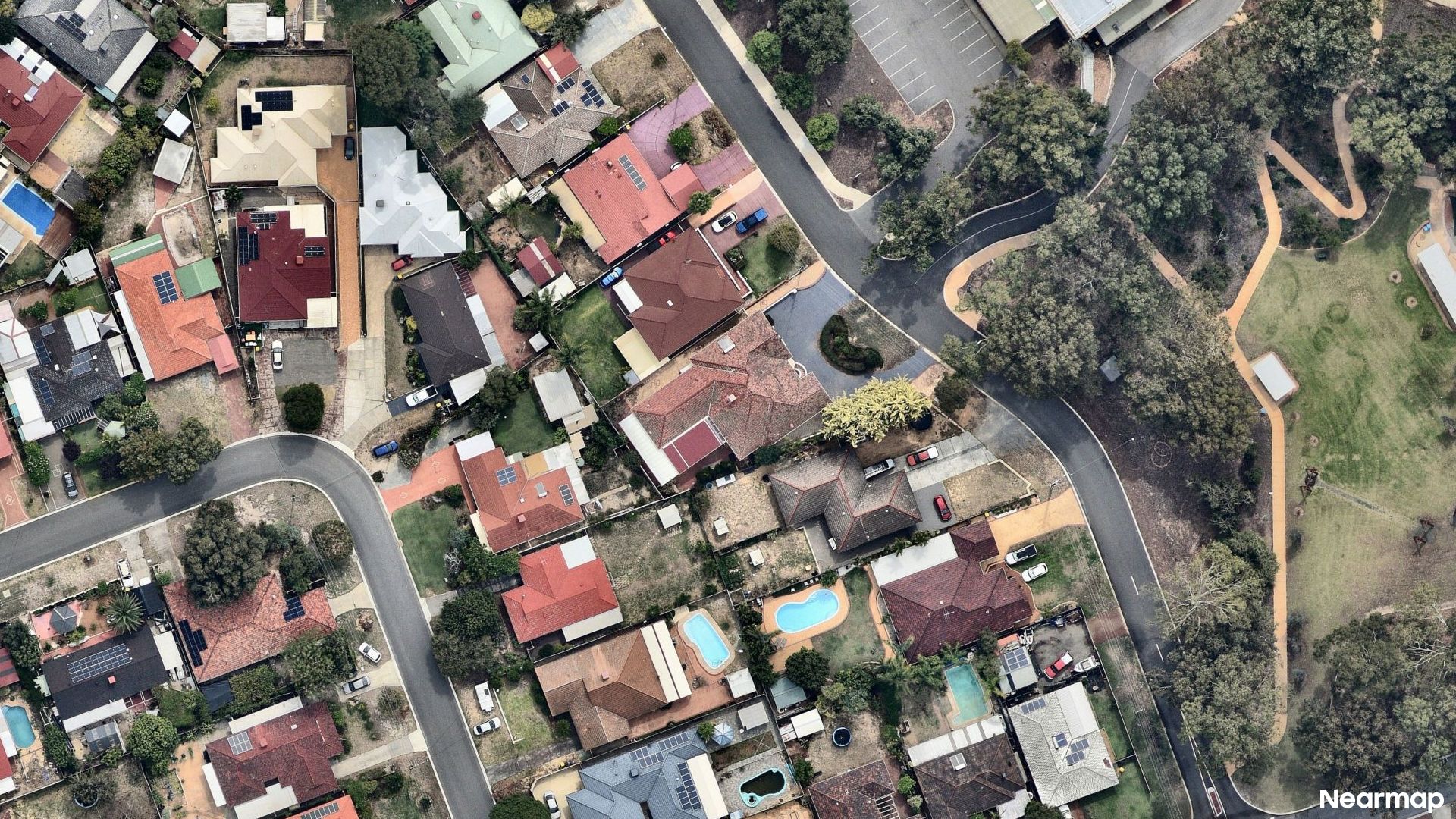 Vertical aerial view