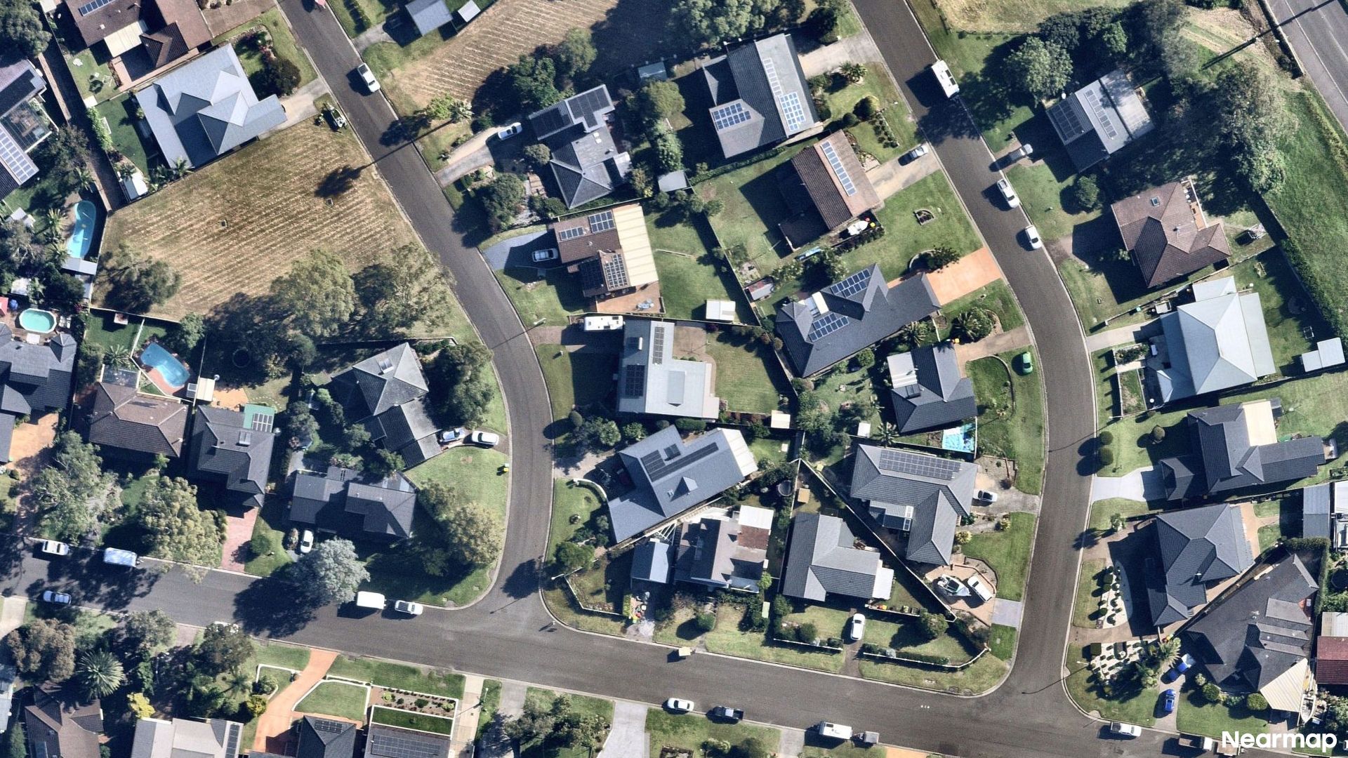 Vertical aerial view
