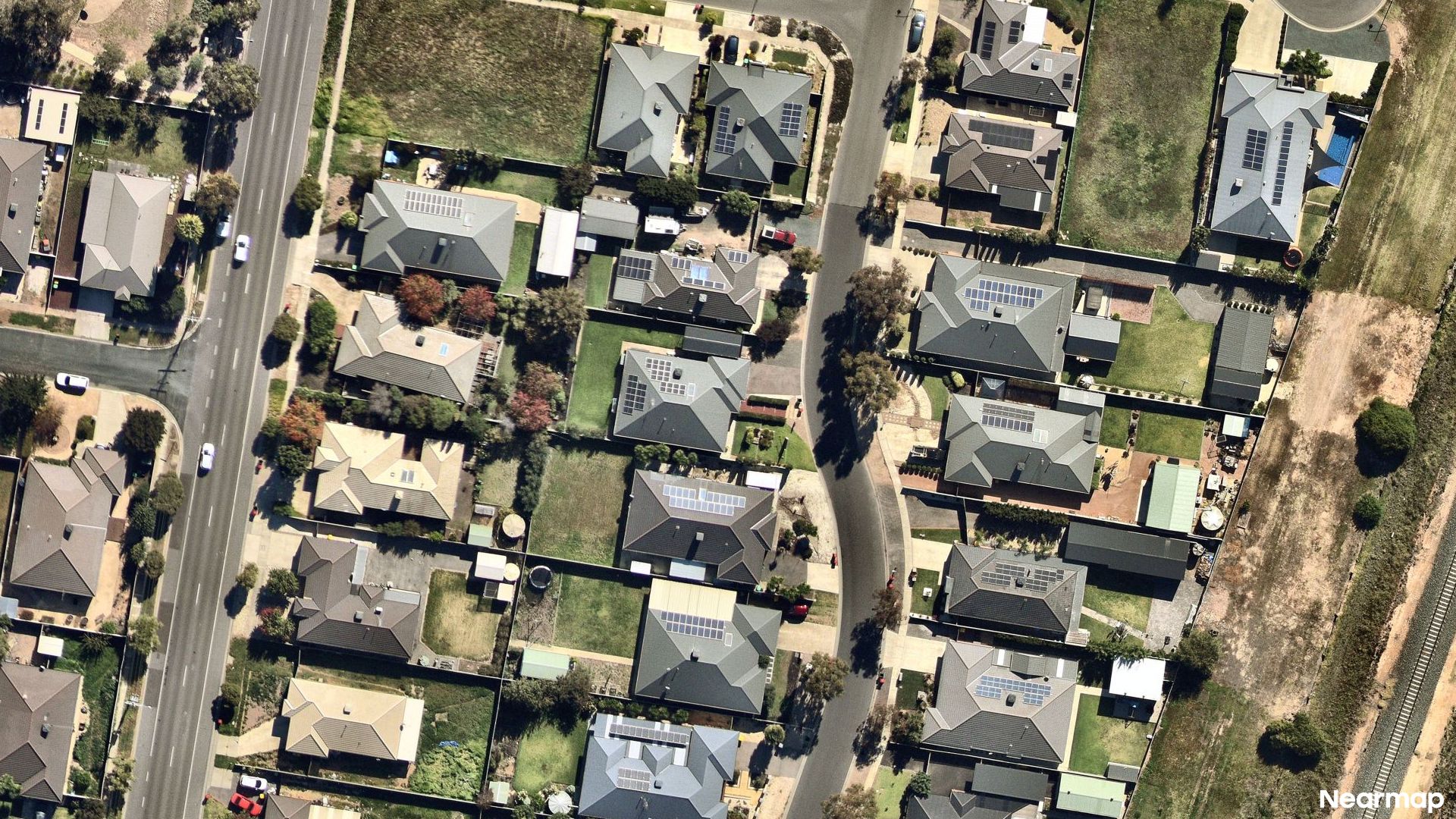 Vertical aerial view