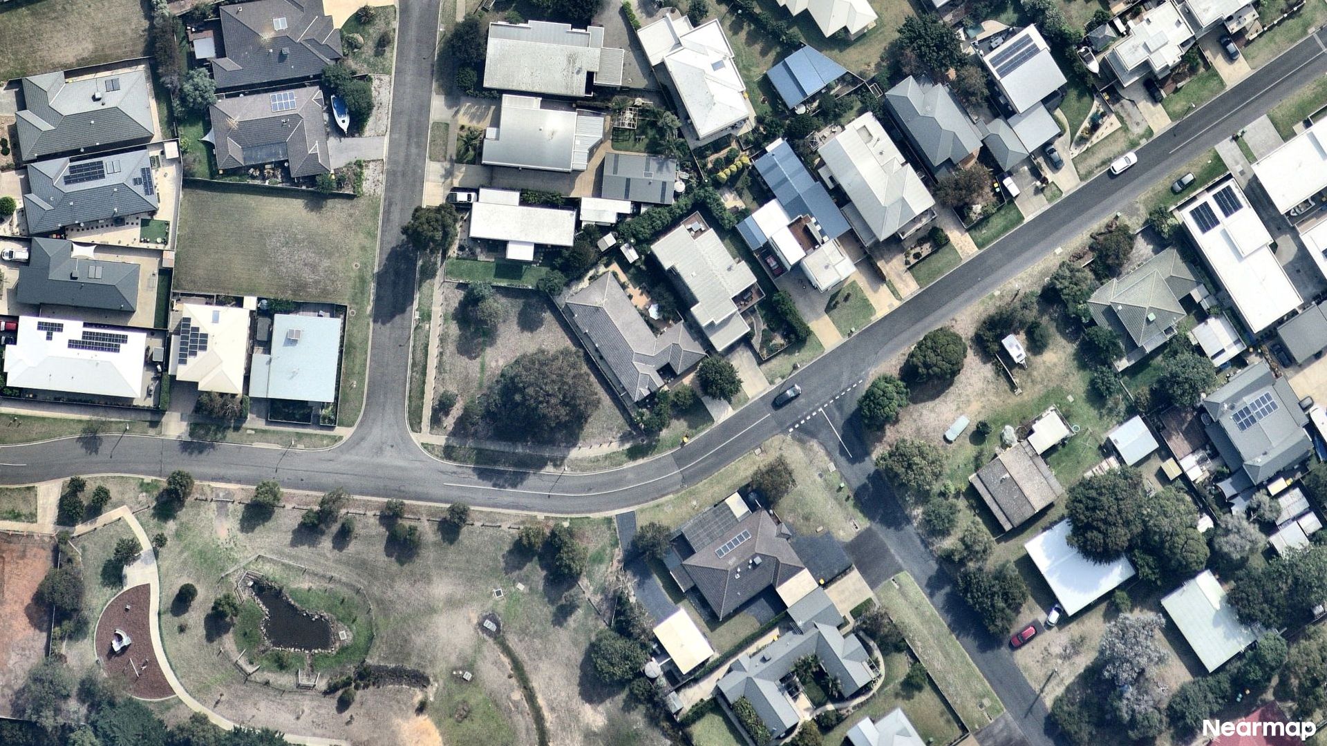 Vertical aerial view
