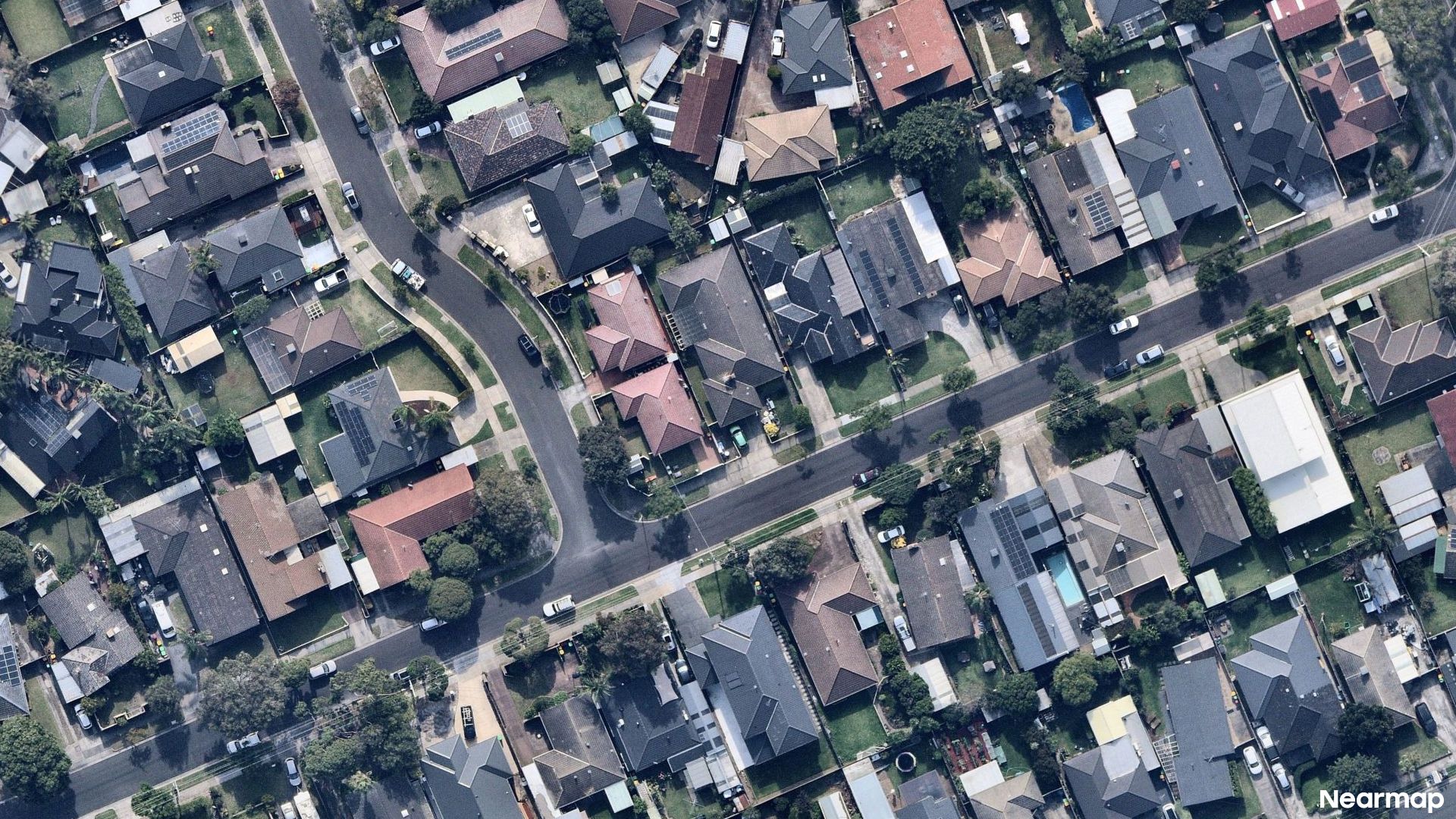 Vertical aerial view