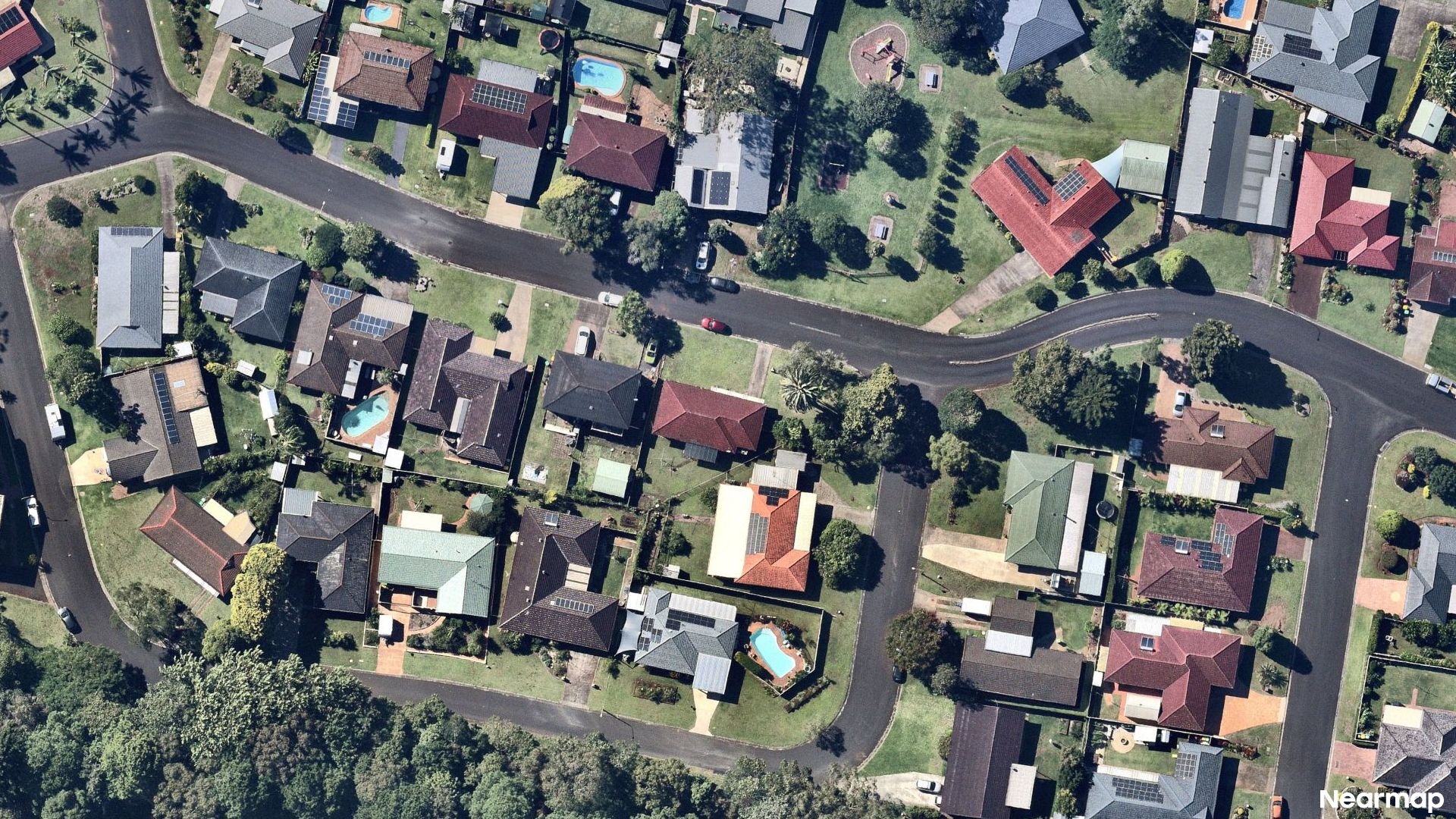 Vertical aerial view
