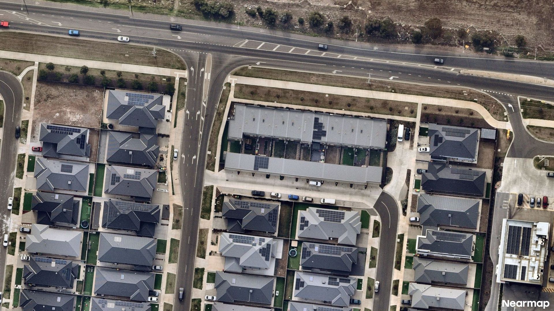 Vertical aerial view