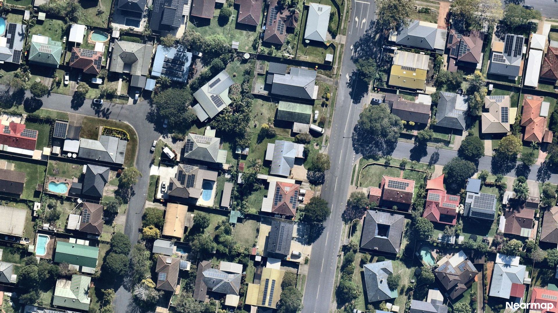 Vertical aerial view