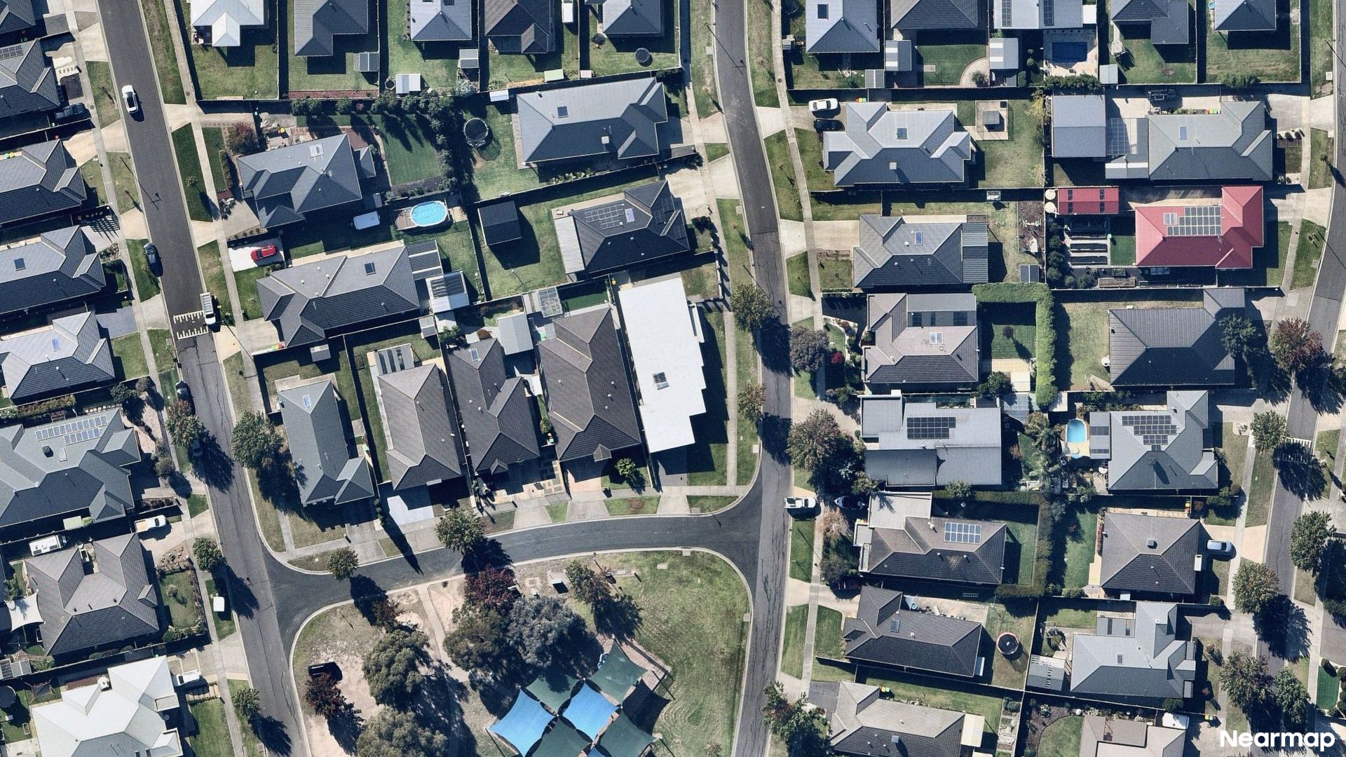 Vertical aerial view