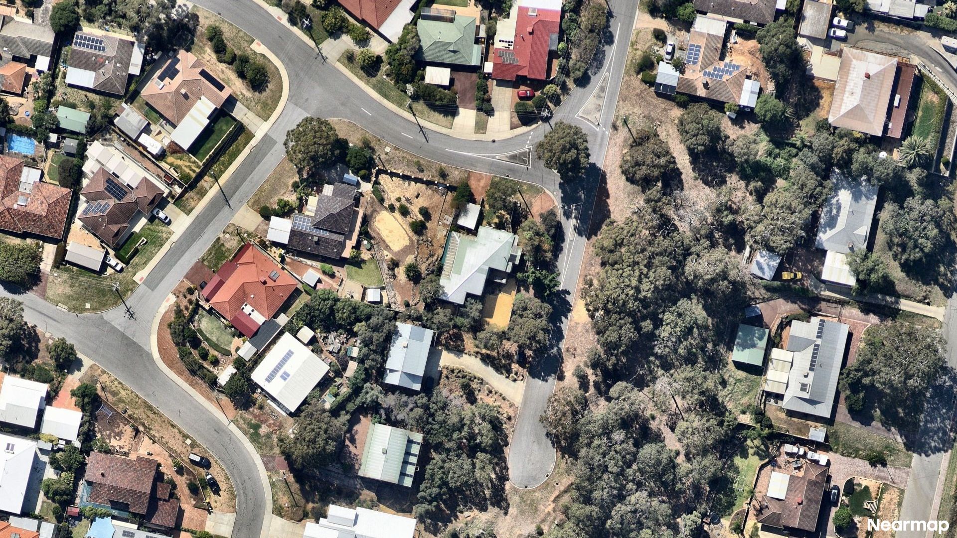 Vertical aerial view