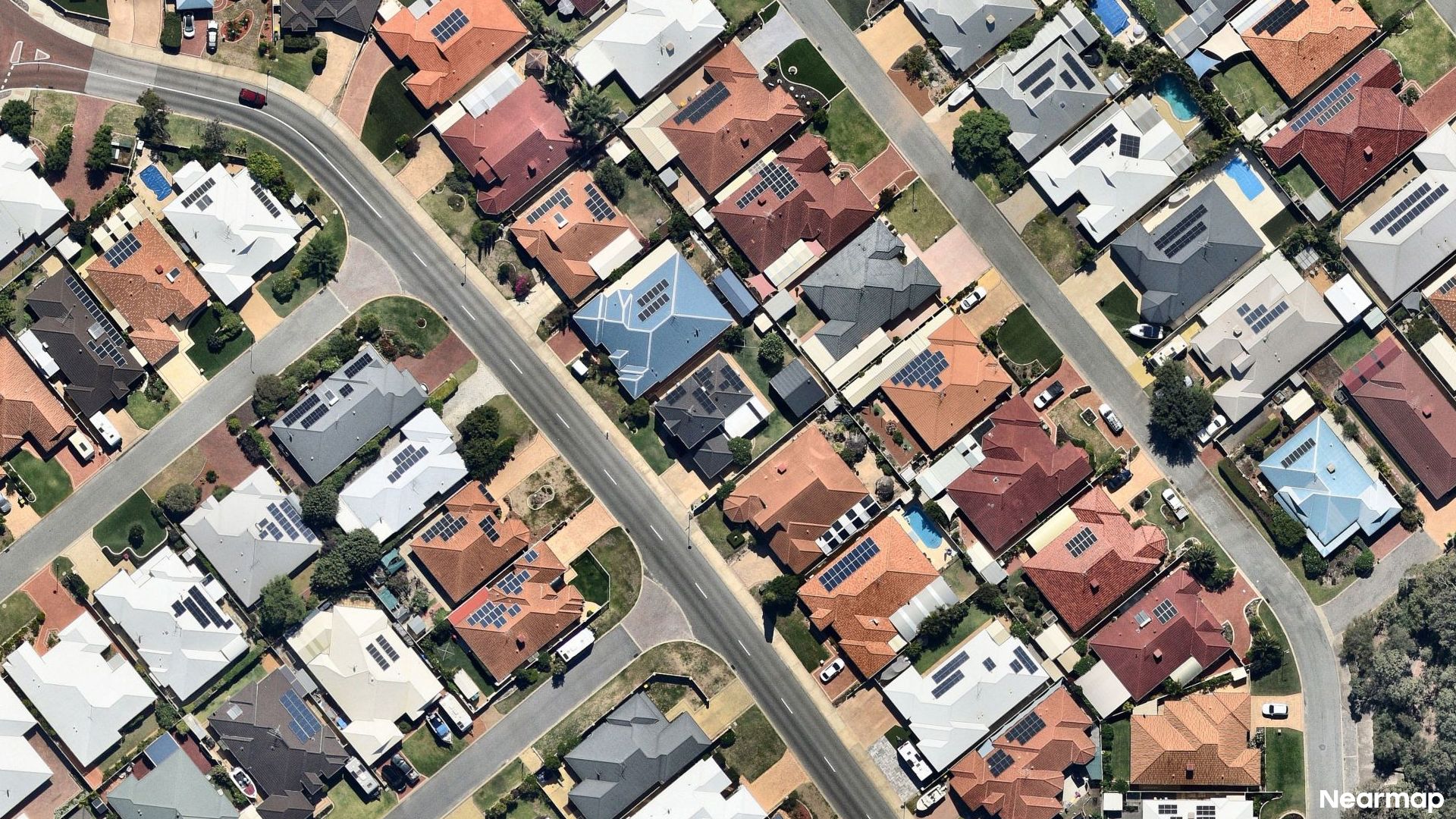 Vertical aerial view