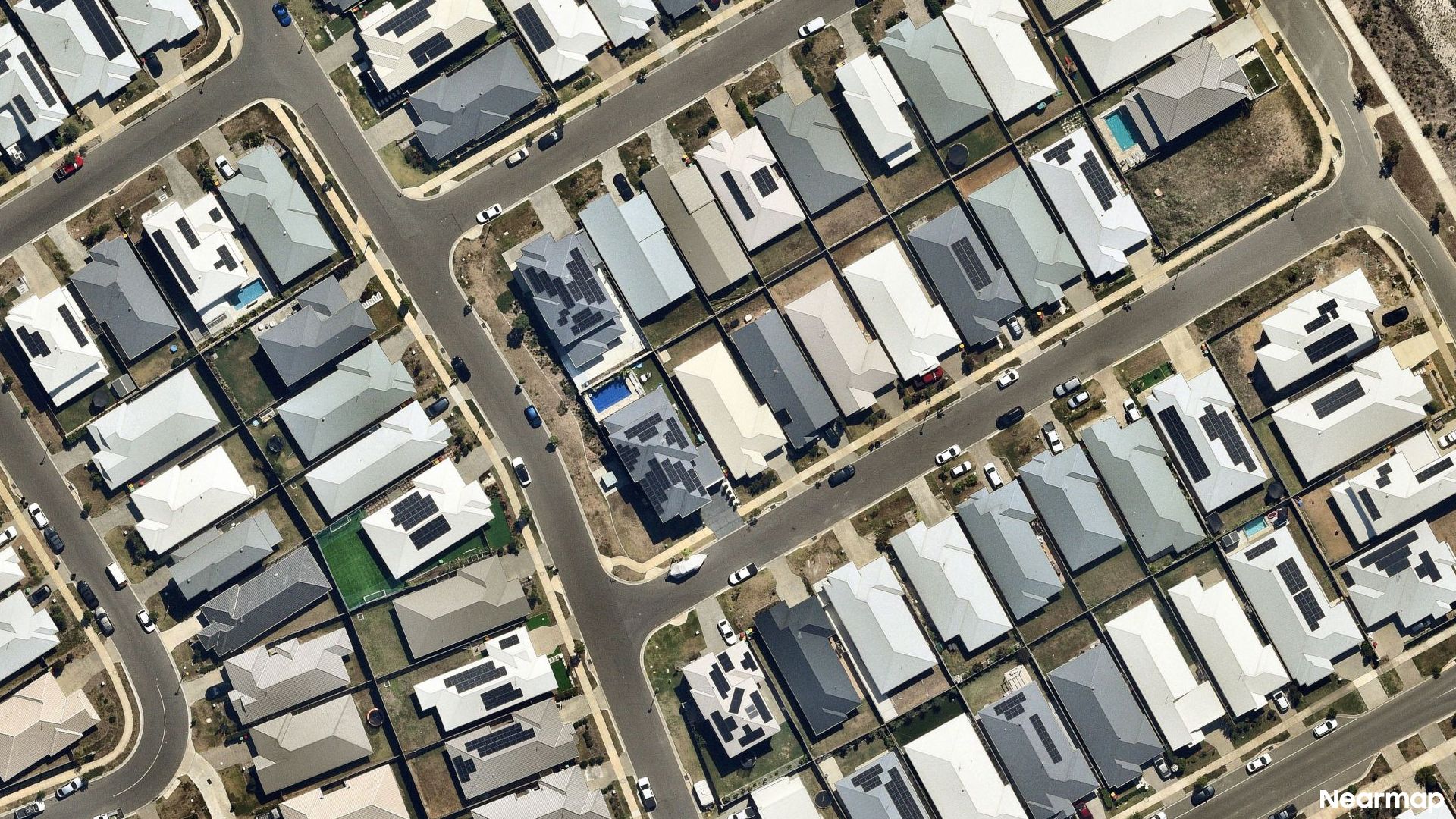 Vertical aerial view
