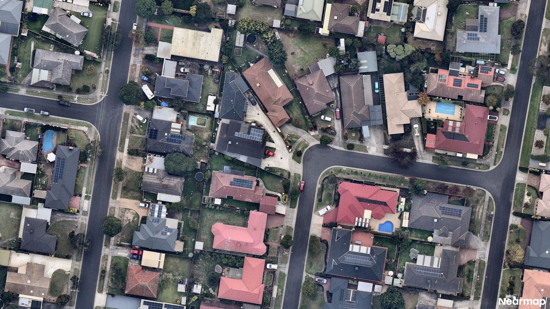 Vertical aerial view