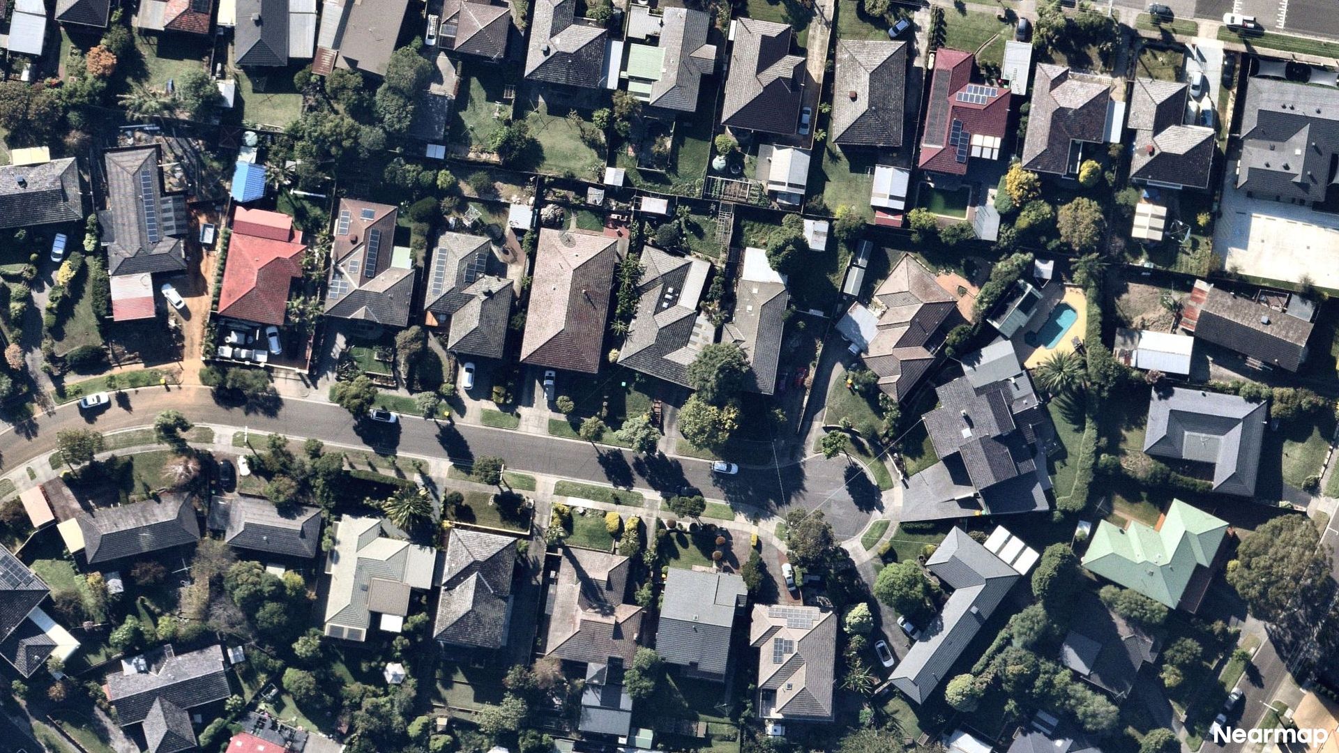 Vertical aerial view