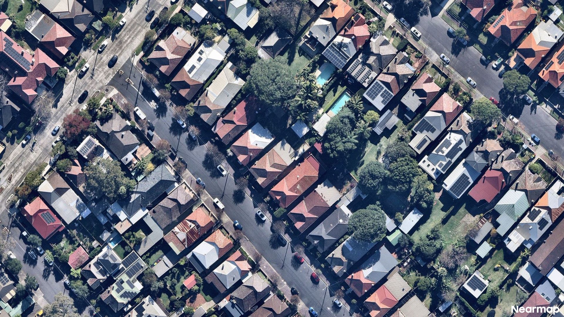 Vertical aerial view