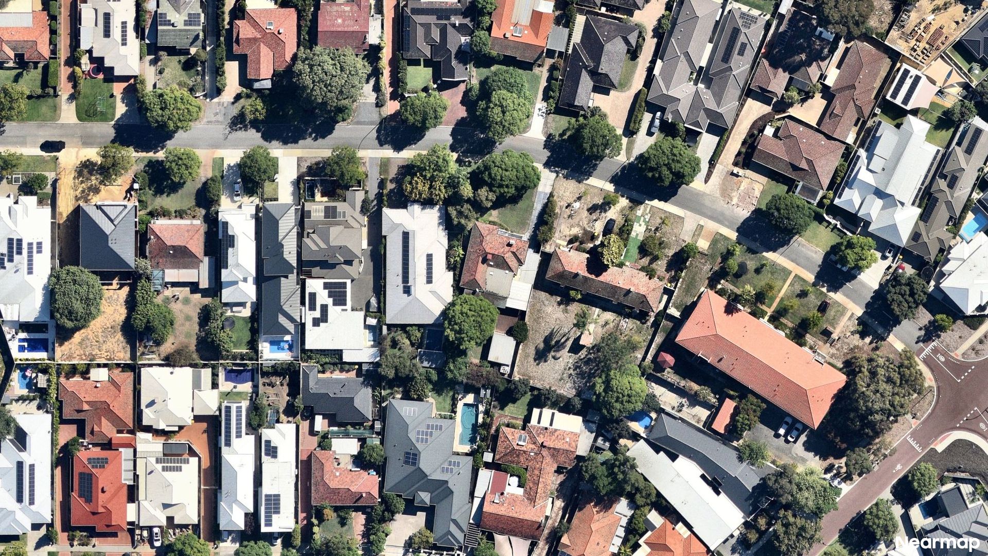 Vertical aerial view