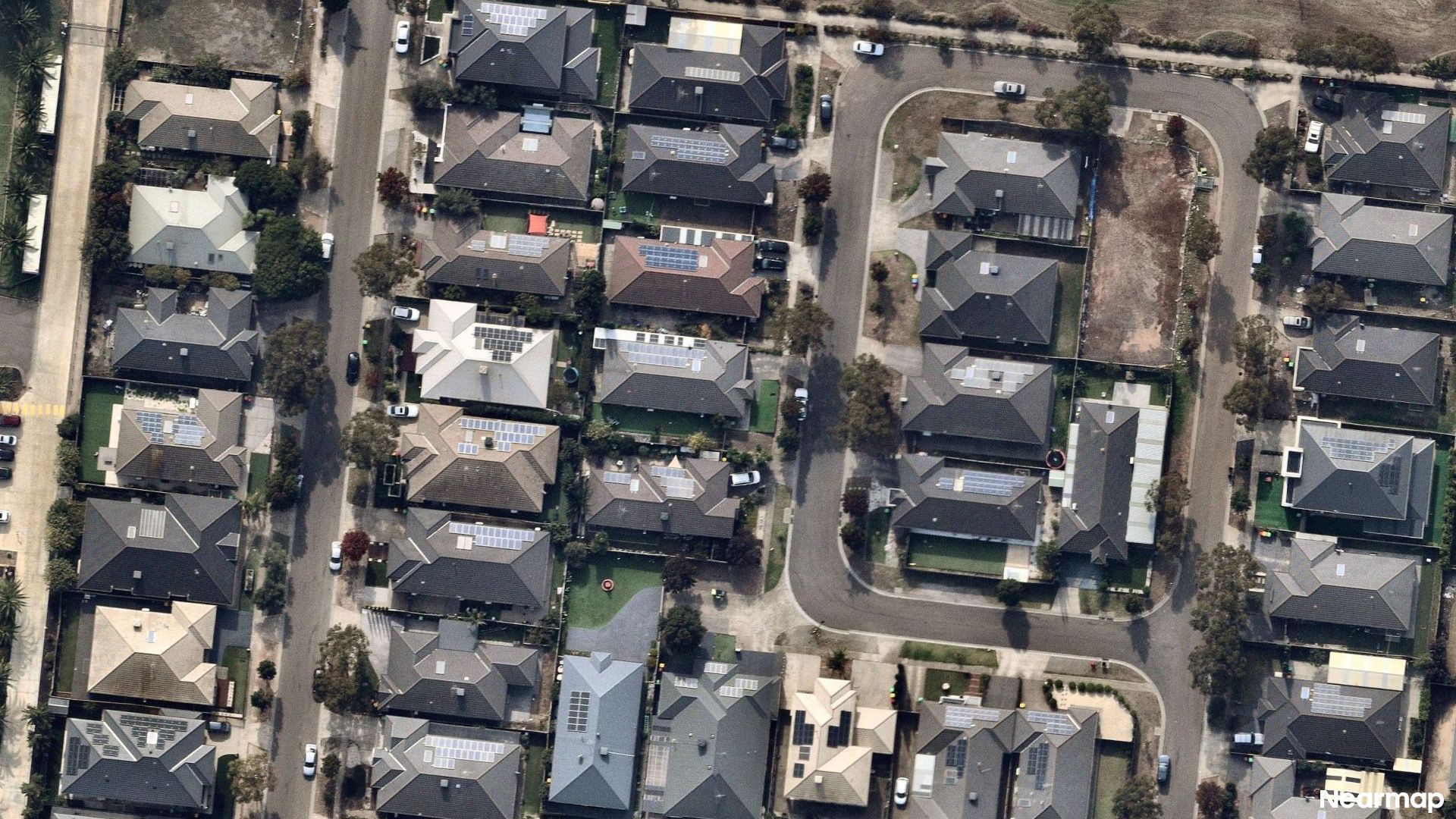 Vertical aerial view