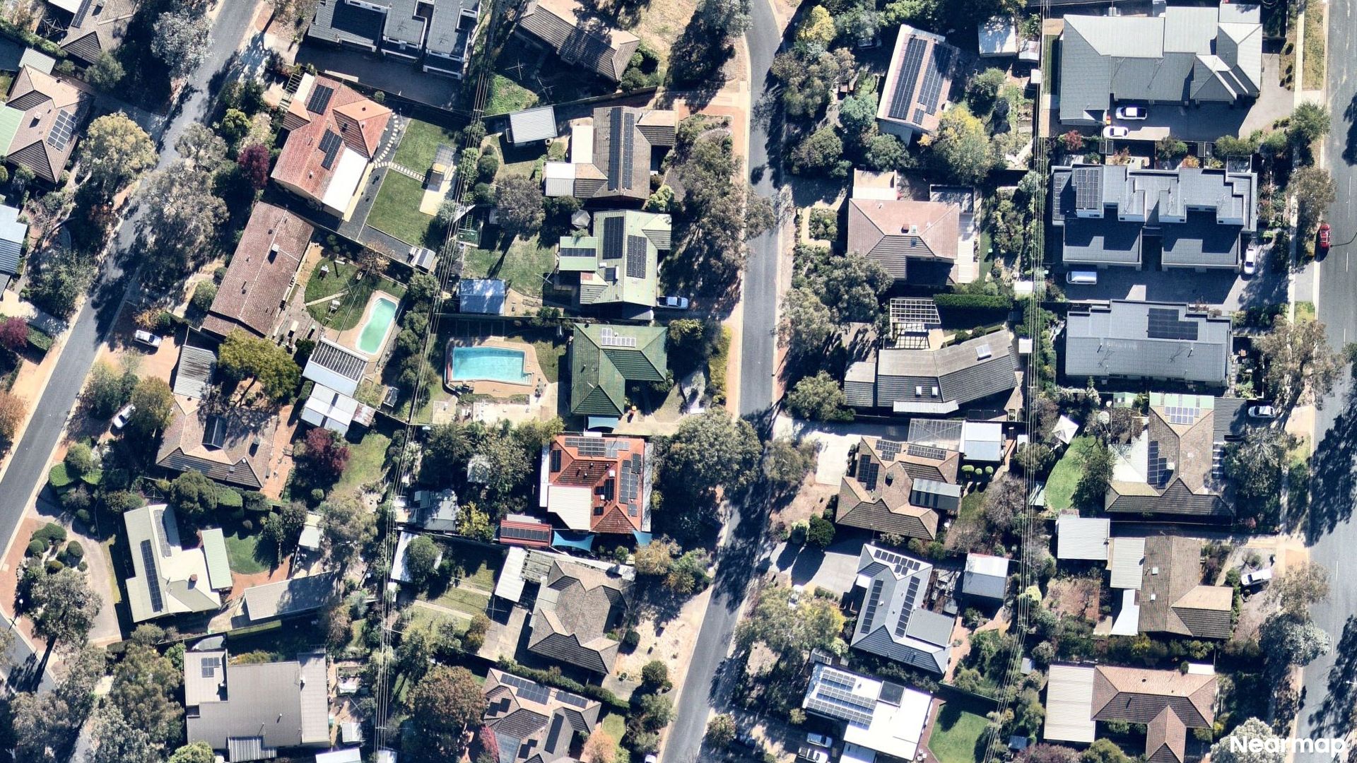 Vertical aerial view