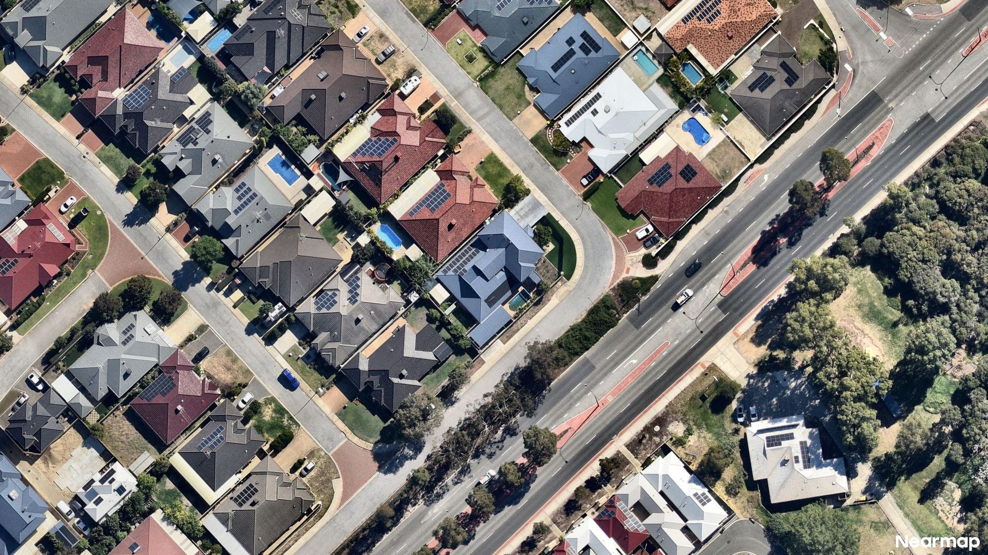 Vertical aerial view