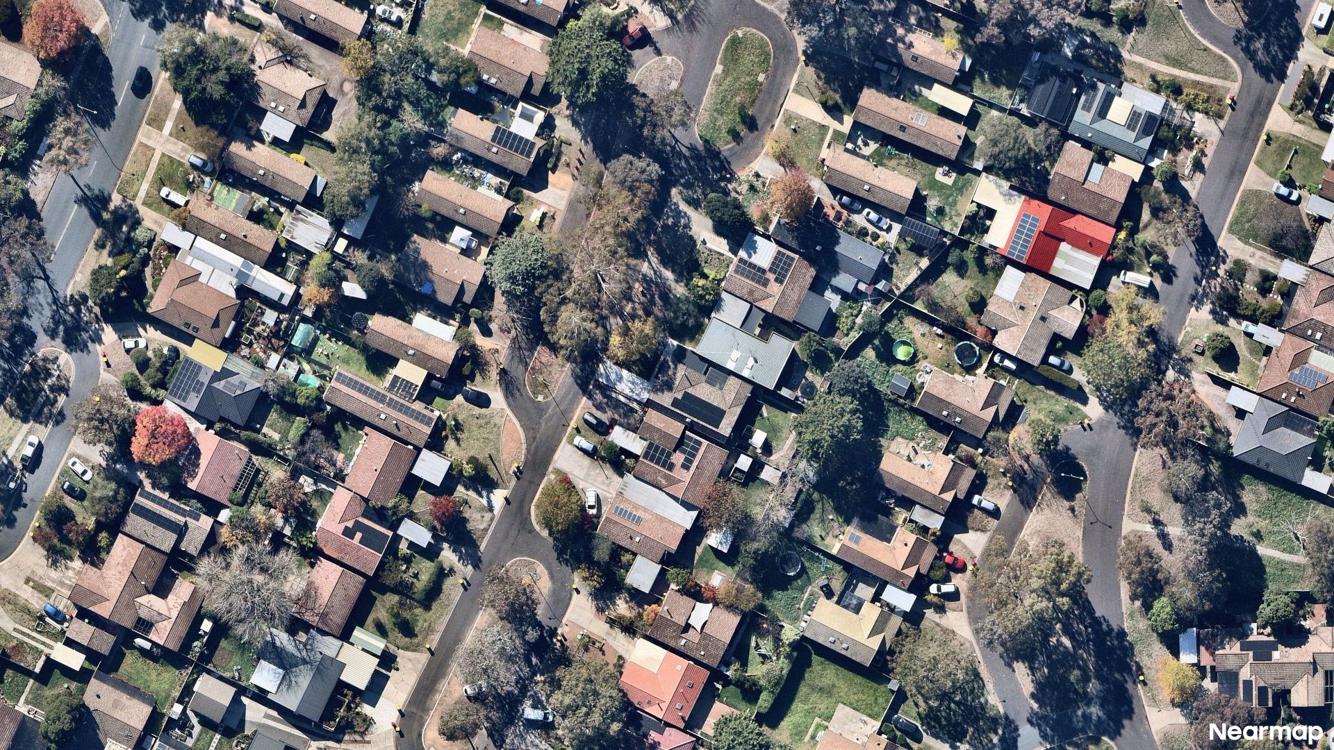 Vertical aerial view