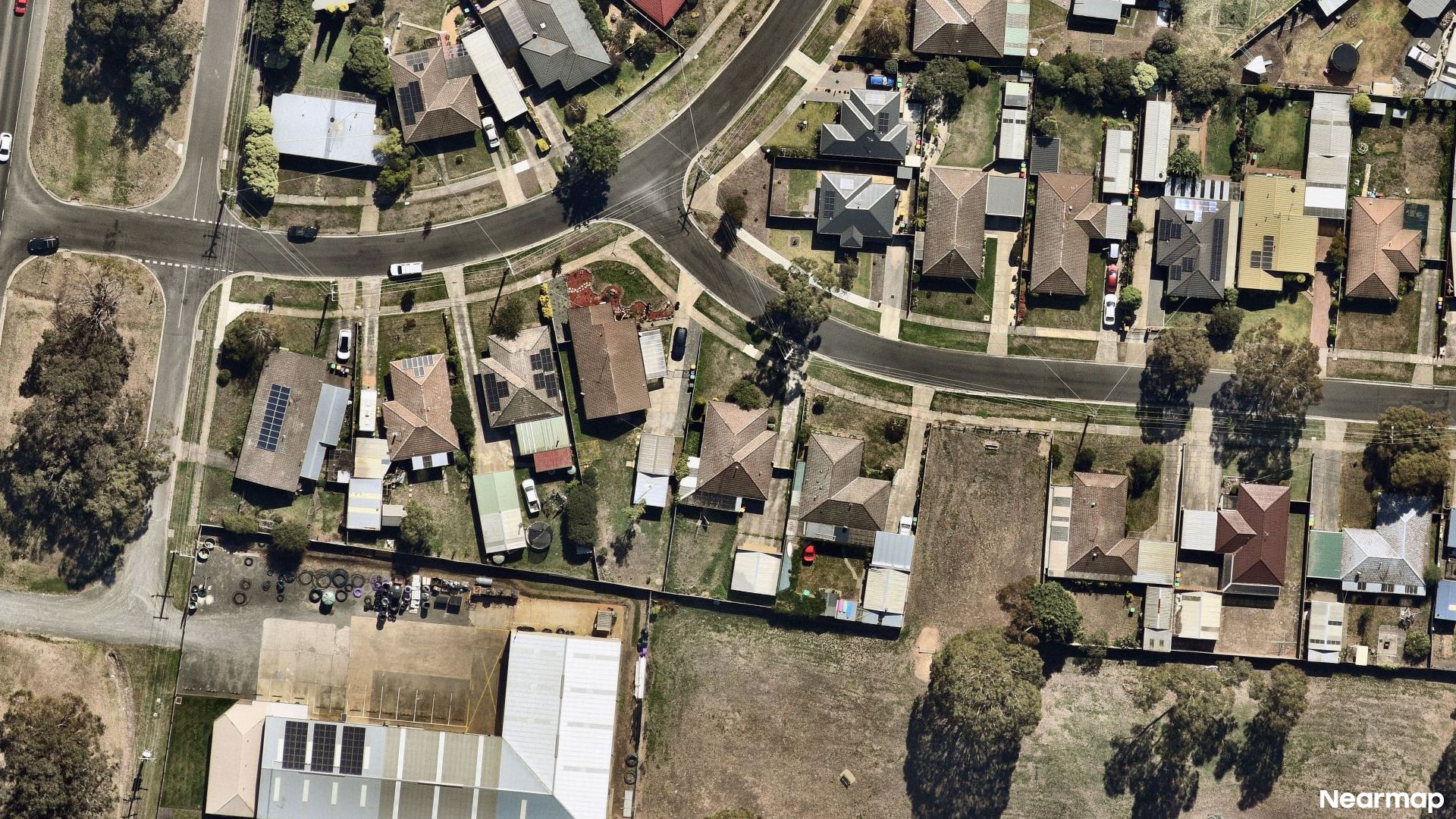Vertical aerial view