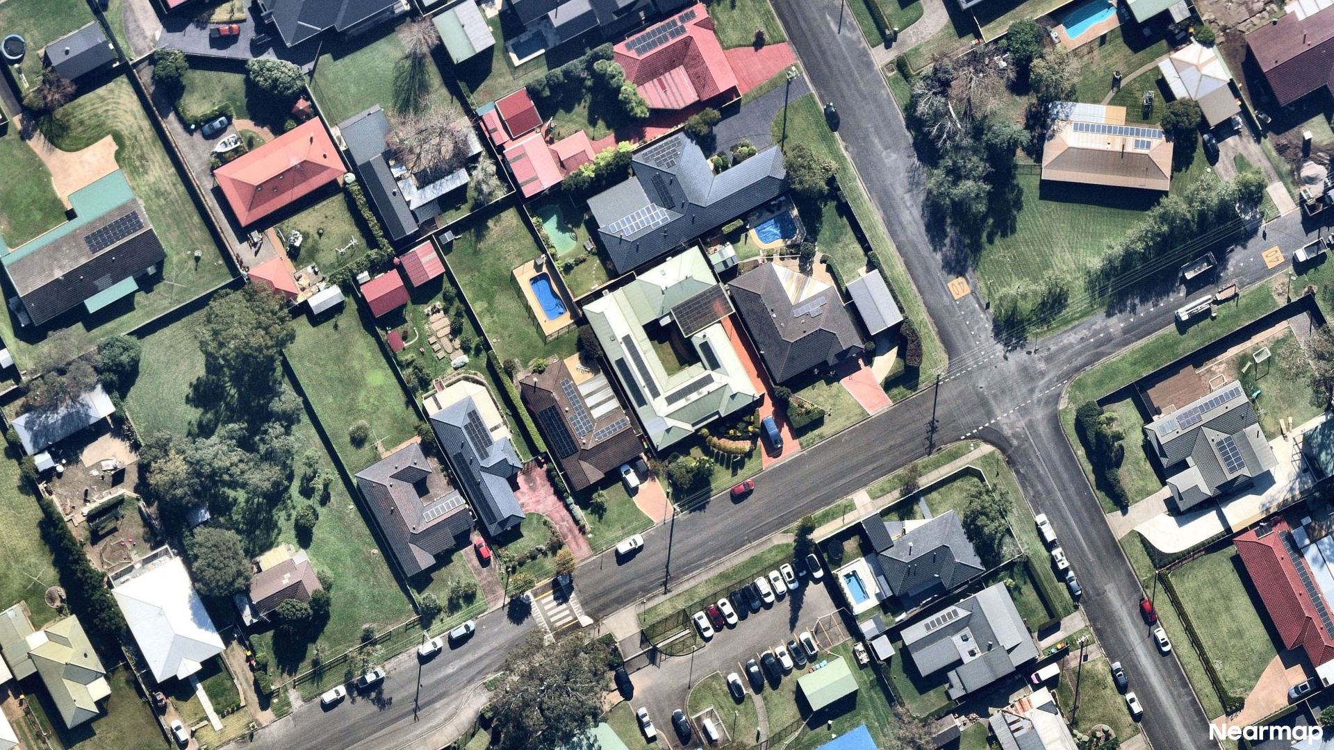 Vertical aerial view