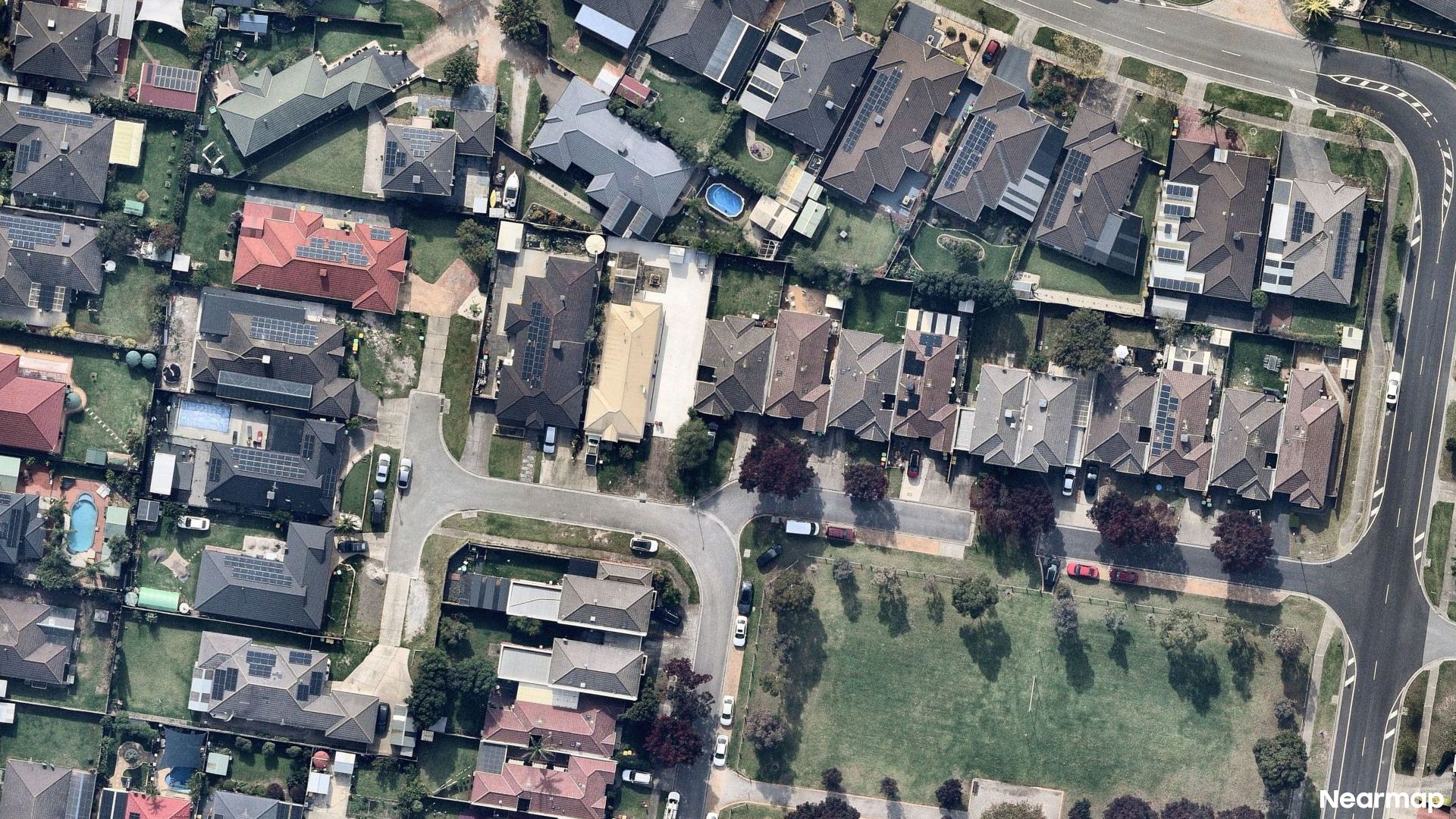 Vertical aerial view