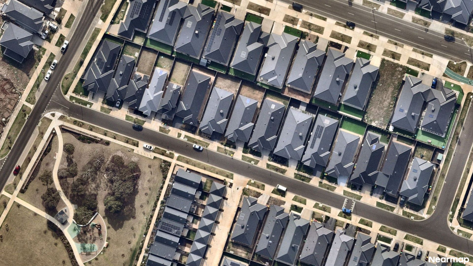 Vertical aerial view