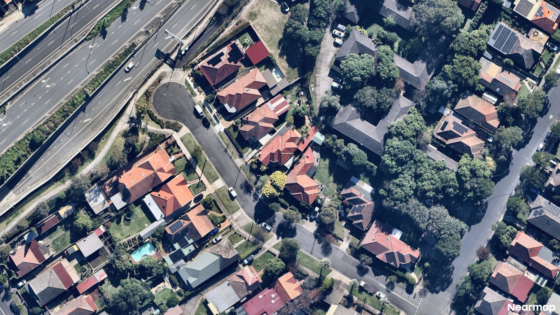 Vertical aerial view