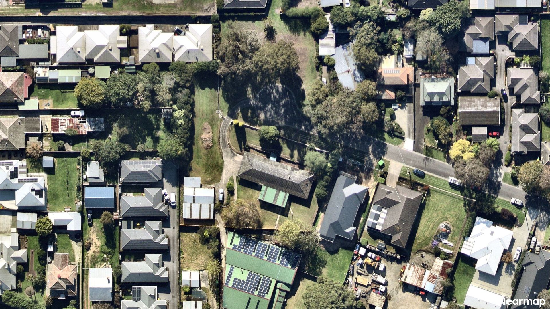 Vertical aerial view