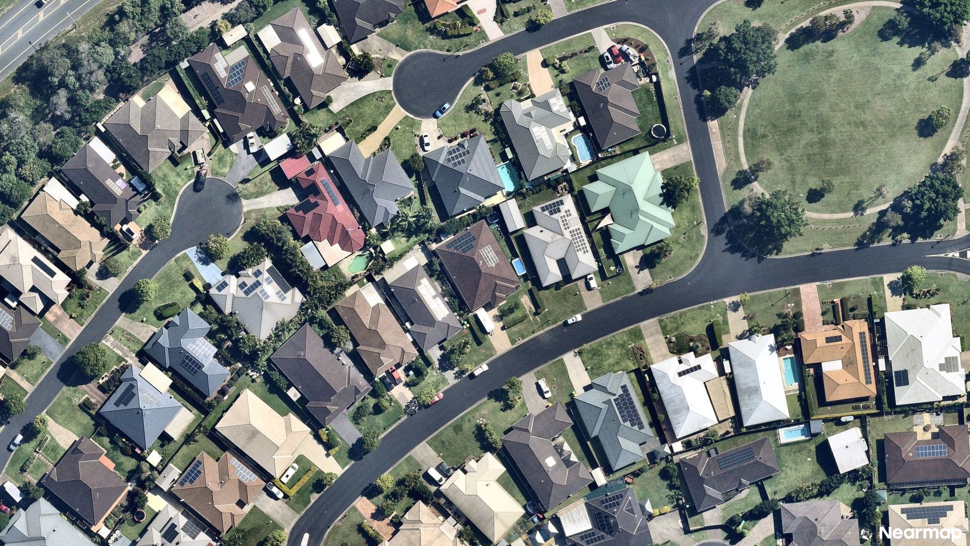 Vertical aerial view