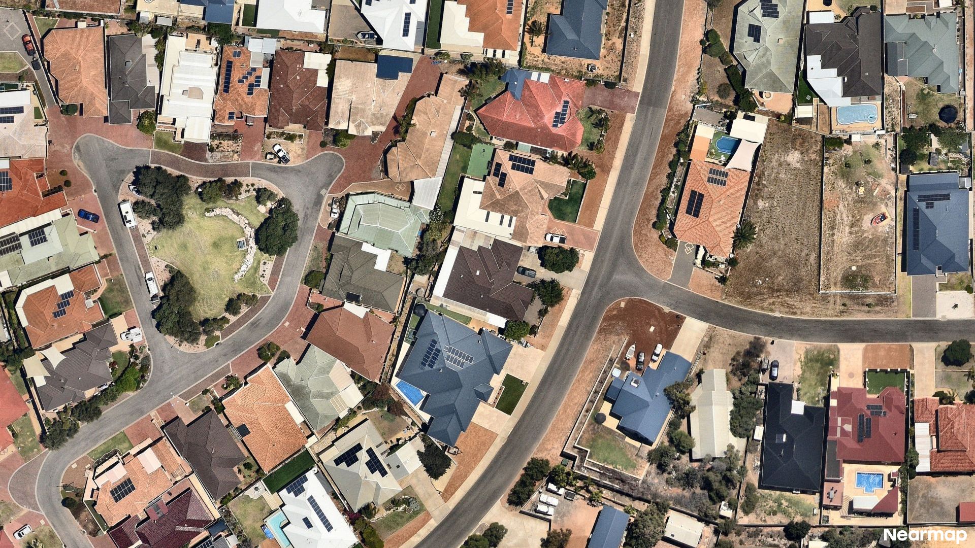 Vertical aerial view