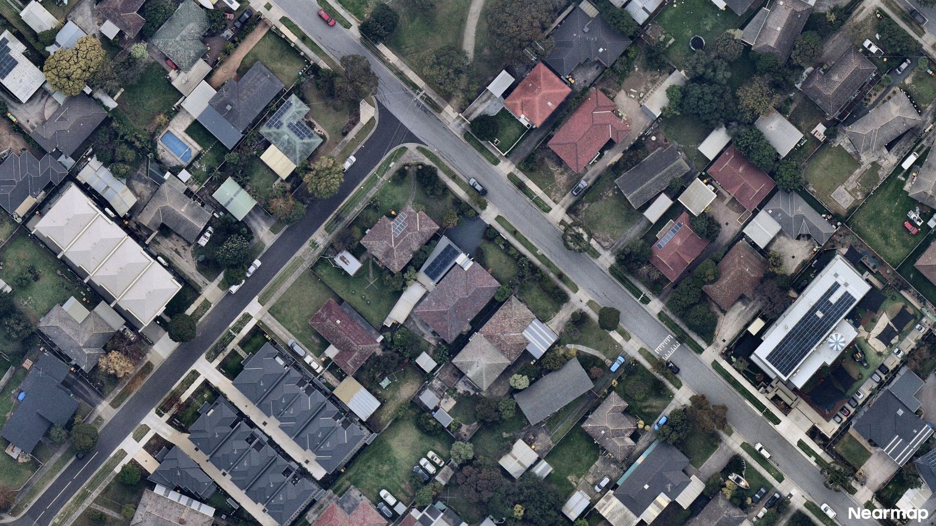Vertical aerial view